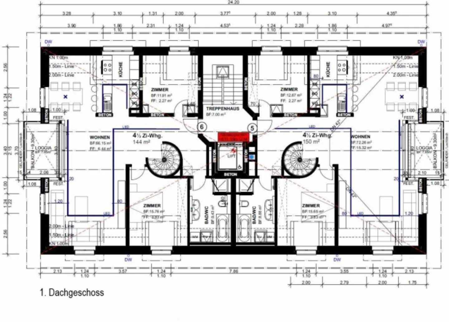 In vendita appartamento maisonette di 4½ locali, in Maugwilerstrasse 40 a 9552 Maugwil / 150 m2 di superficie abitabile (aliquota fiscale 9500 Wil) - Foto 6 di 12
