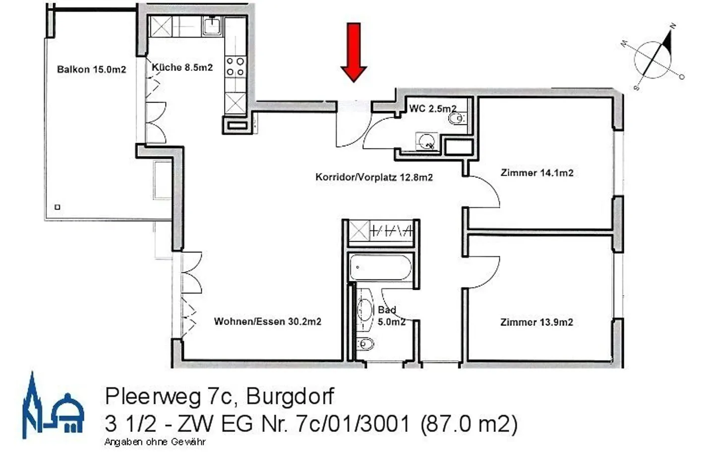 Traumhafte 3 1/2-Zimmerwohnung mit Kinderrabatt! - Foto 10 von 10