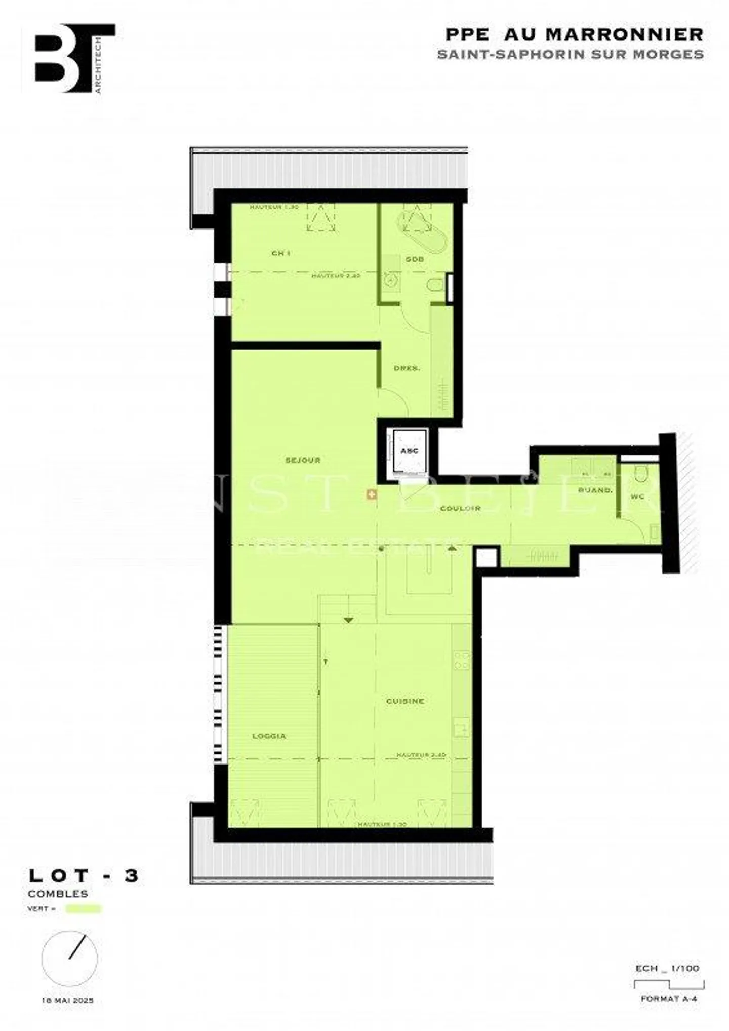 PROMOTION SUR PLANS - Magnifique duplex de standing 6 pièces avec l... - Photo 10 sur 11