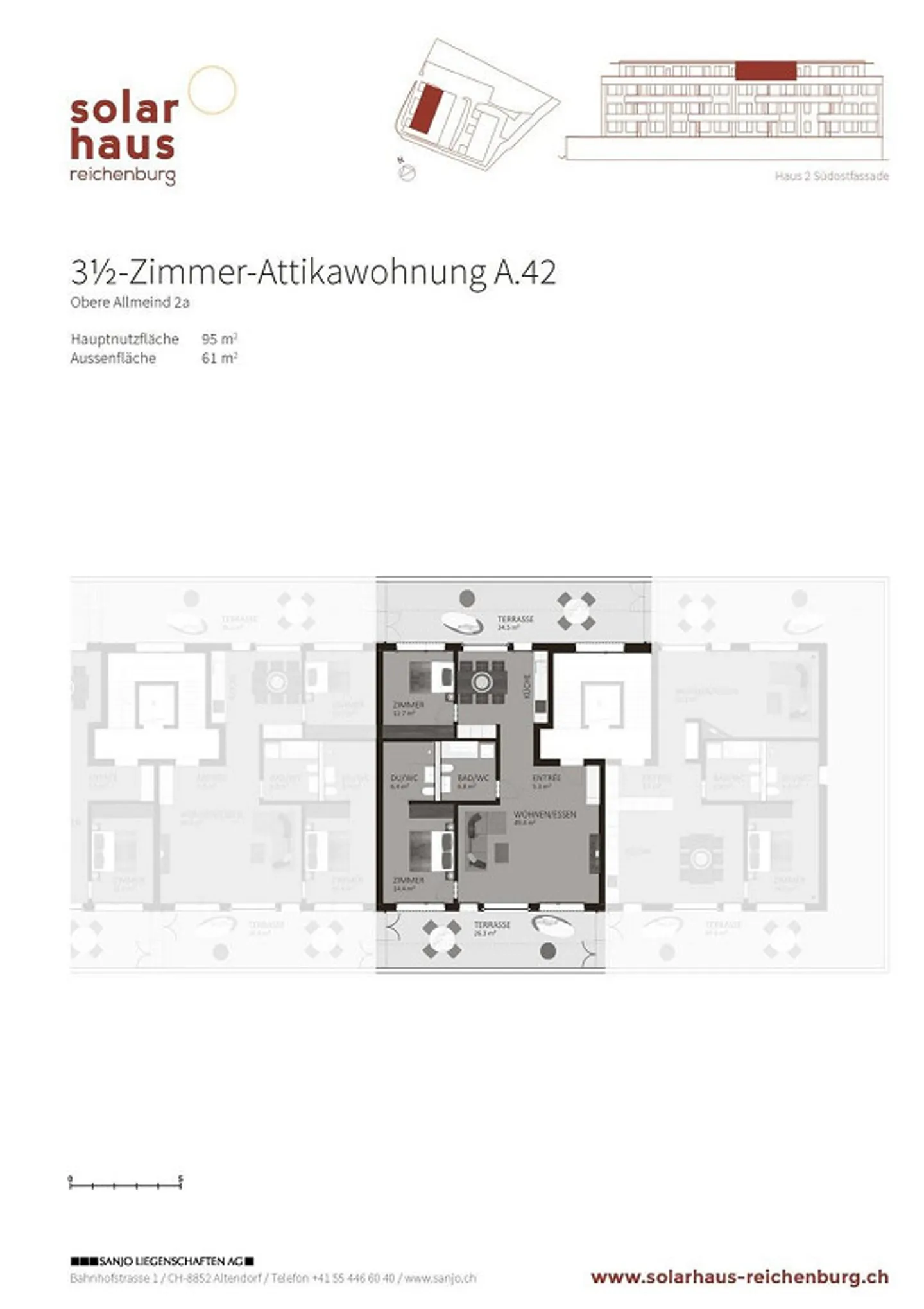 Moderne Penthouse mit Weitsicht - Foto 7 von 8