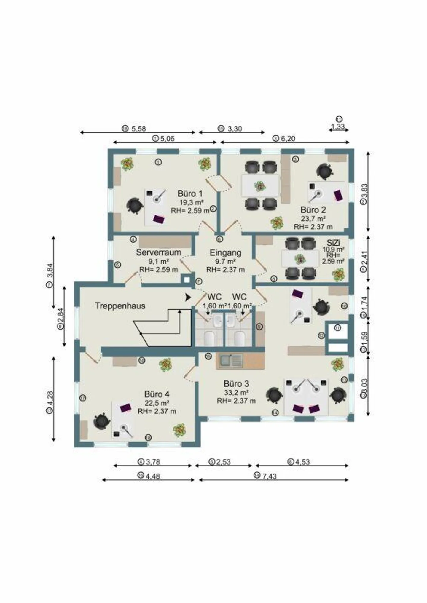 Ufficio attraente nel centro di Wil in affitto dal 01.12.25 - Foto 7 di 7