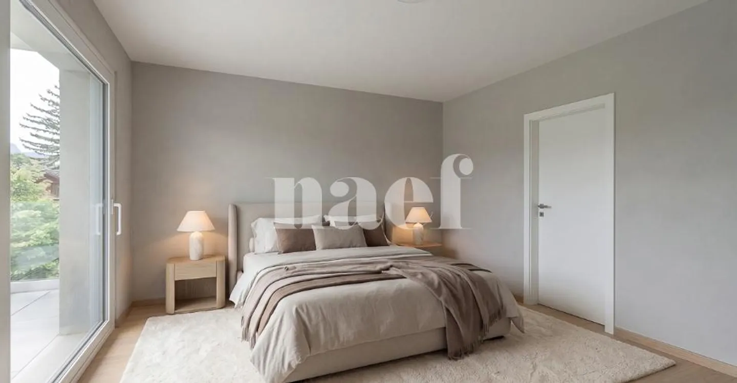 Lot B01 - Neue 4,5-Zimmer-Wohnung im 1. Stock zu verkaufen in Yvorne - Foto 6 von 8