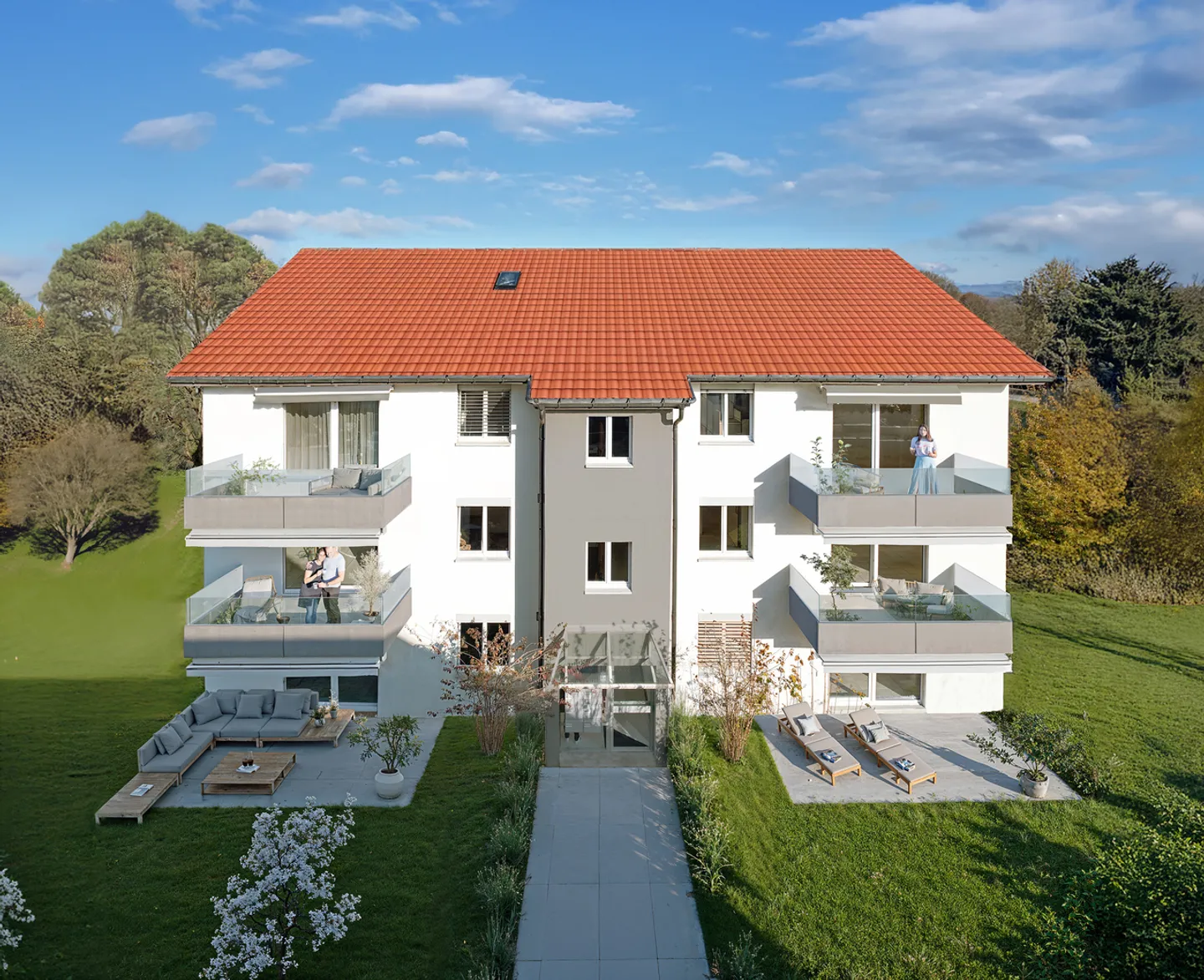 Sehr schöne renovierte 4,5-Zimmer-Wohnung mit Balkon - Foto 1 von 4