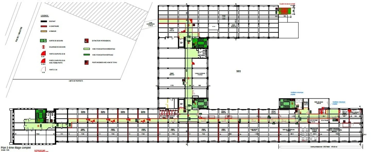 Atelier mixte - 3'596m2 au 3ème étage - gratuité de loyer - Photo 8 sur 8