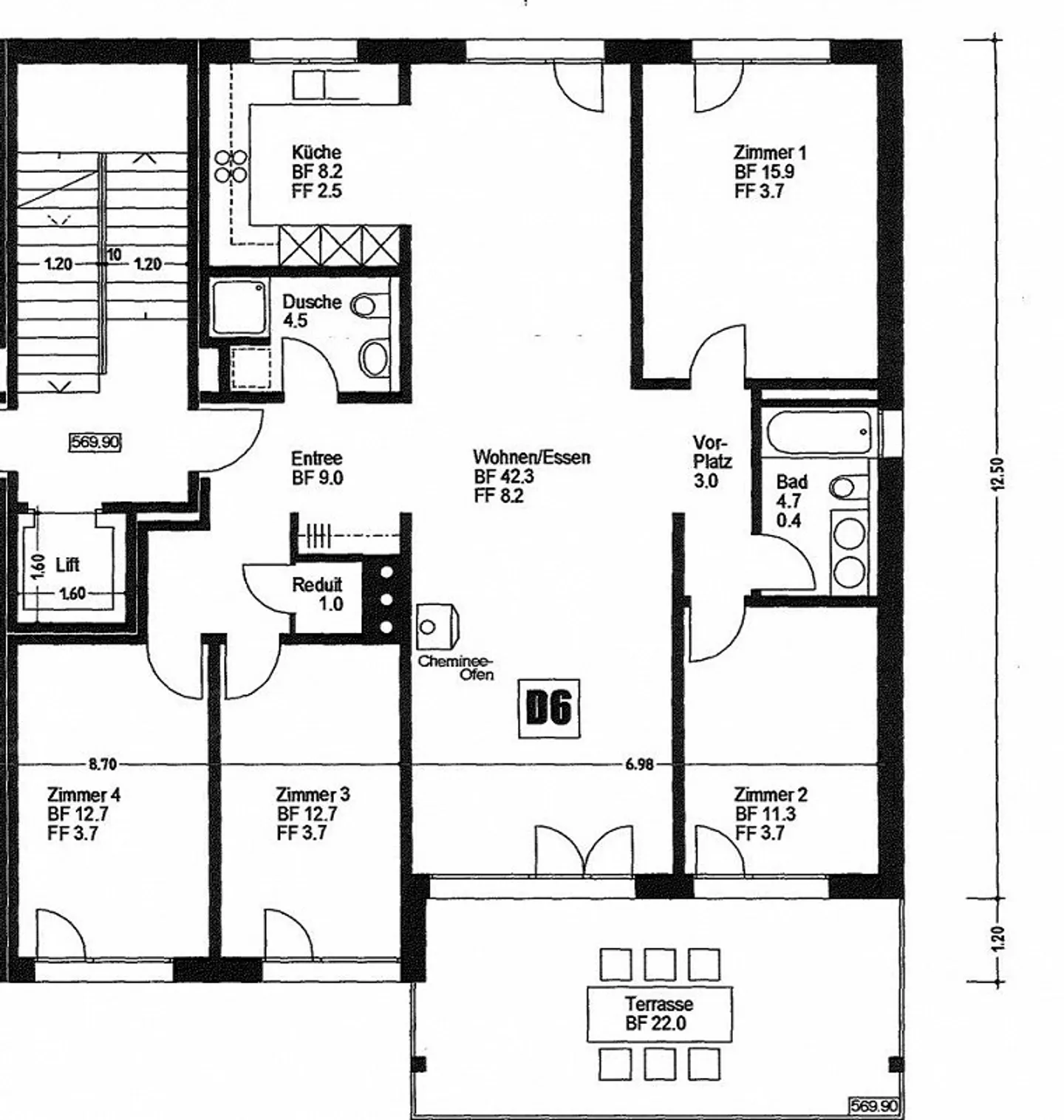 Appartement de 5,5 pièces - Photo 1 sur 1