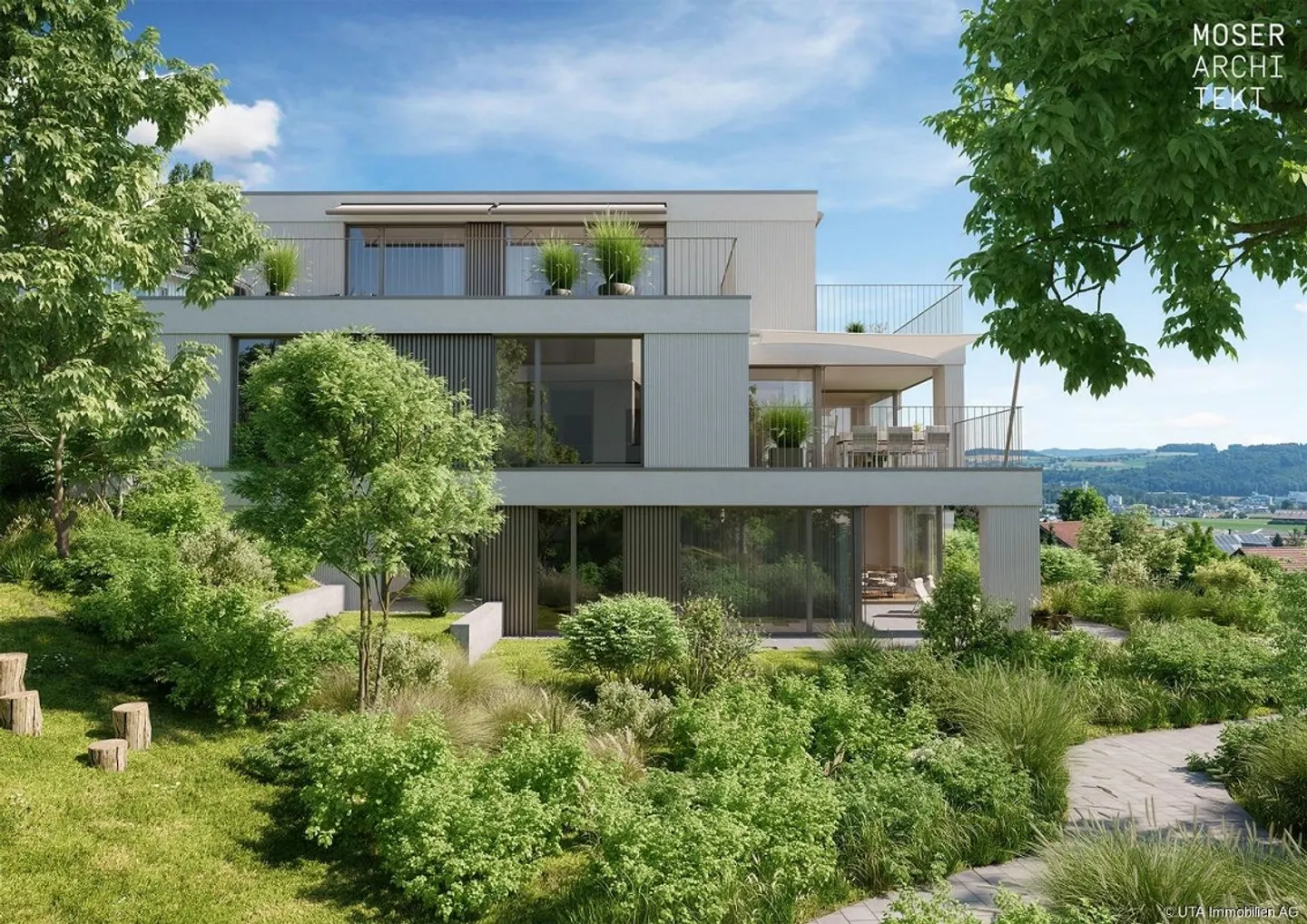 Nouvel appartement en attique avec vue sur les montagnes - Photo 2 sur 12