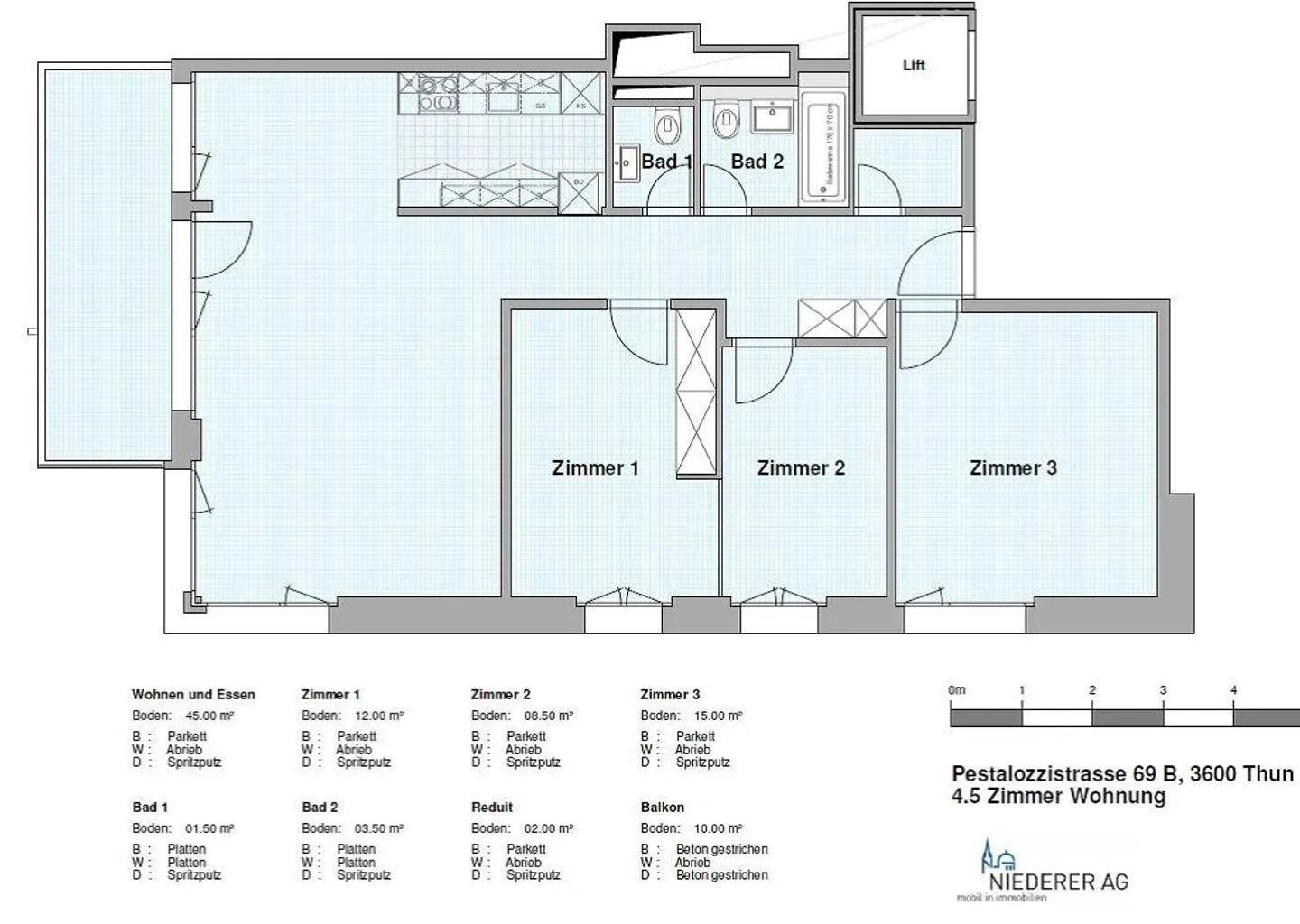 Moderne 4½-Zimmerwohnung - Foto 9 von 9