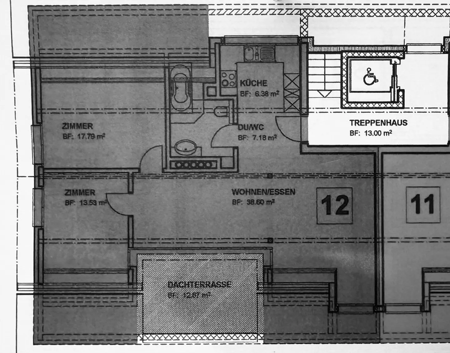 Quiet, bright 3.5 room attic apartment - Photo 10 of 10