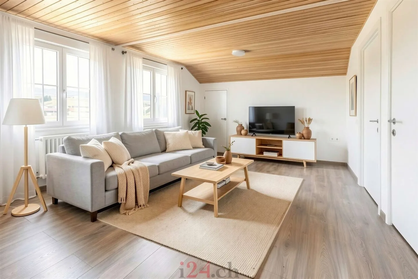 Charmante Dachwohnung in Schübelbach - Foto 1 von 7