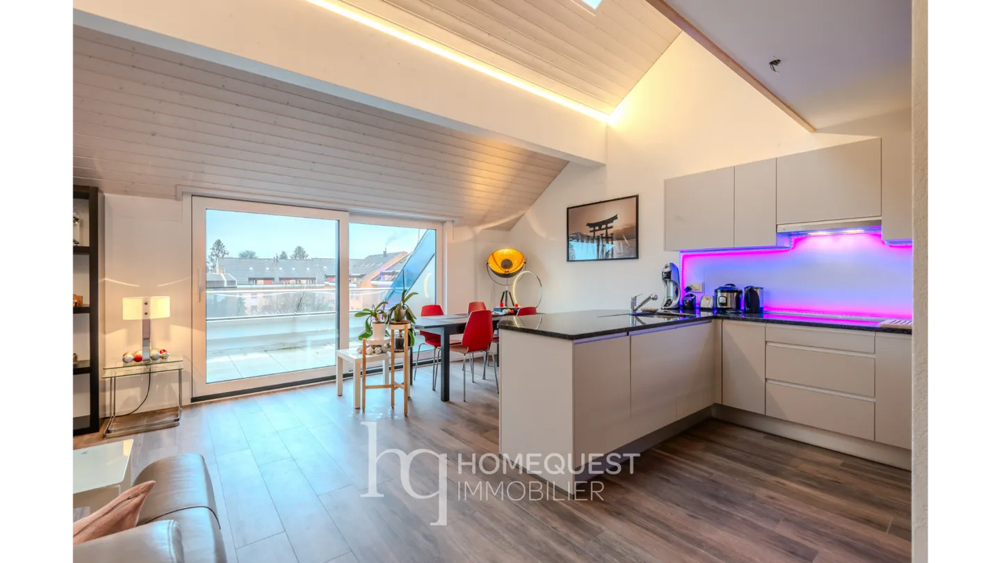 Bellissimo appartamento duplex moderno, idealmente situato a Pully - Foto 5 di 15