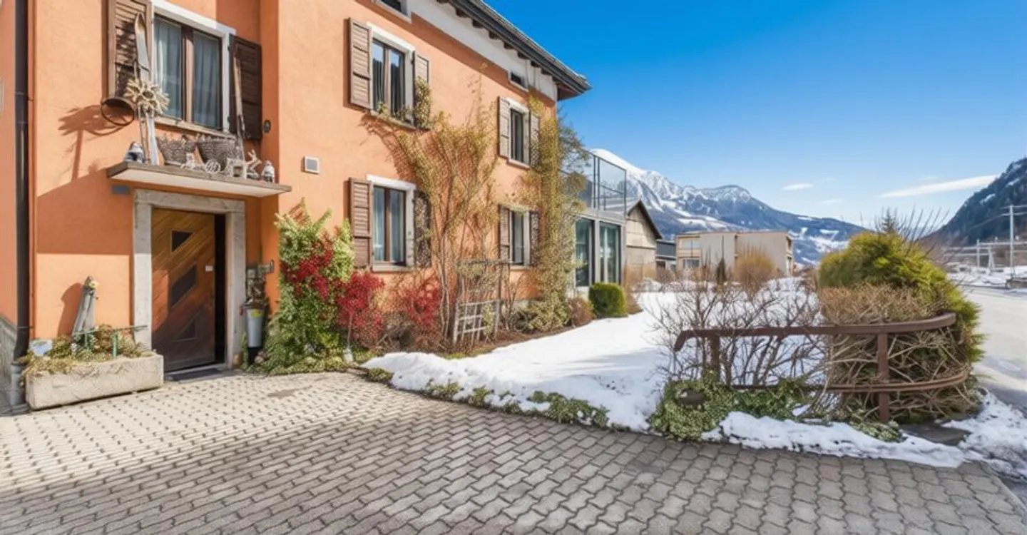 Duplex House (3.5 rooms + 5.5 rooms) with Mountain View in Piotta - Photo 1 of 9
