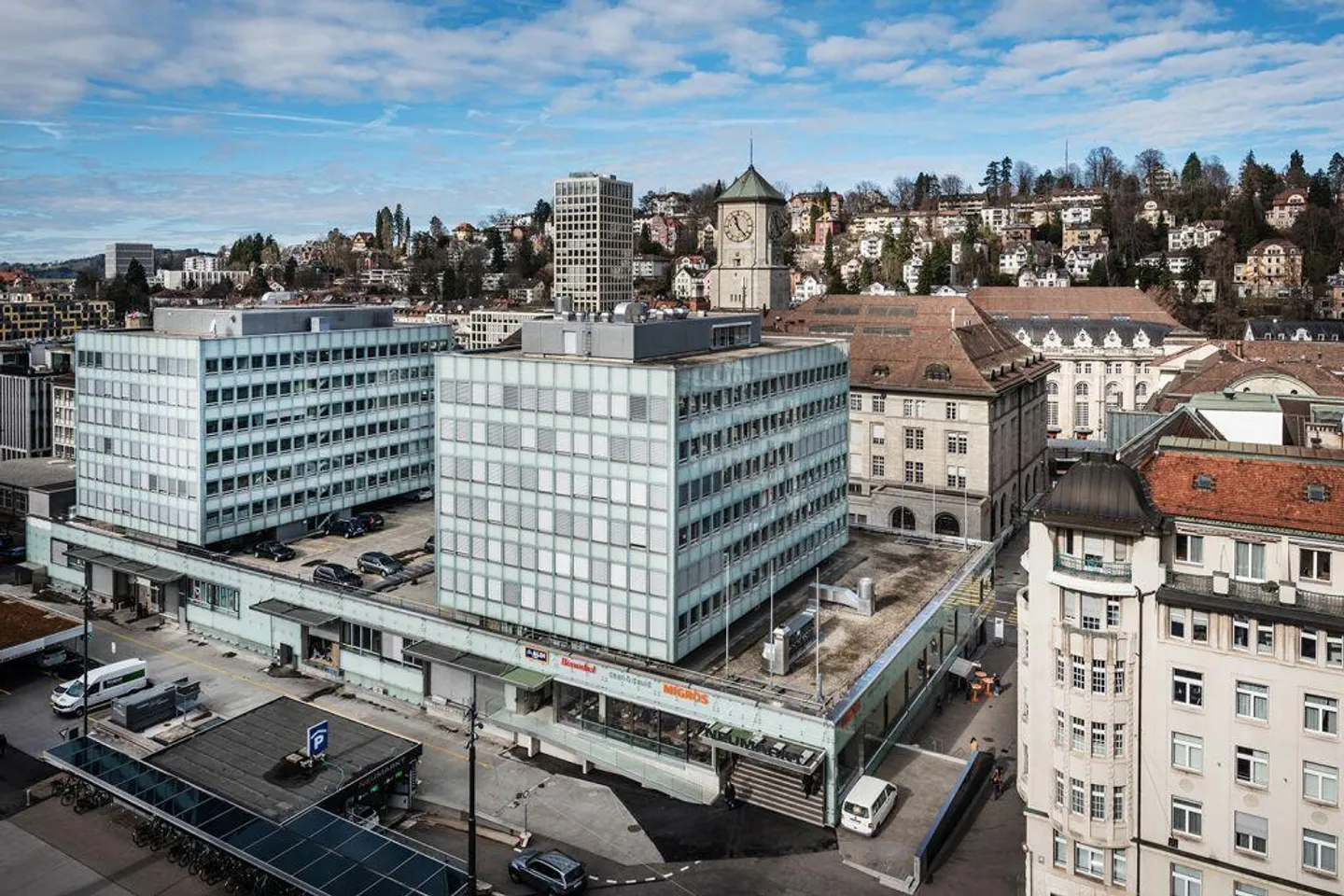 Bureaux avec une vue magnifique (7ème étage), Neumarkt St. Gallen - Photo 1 sur 3