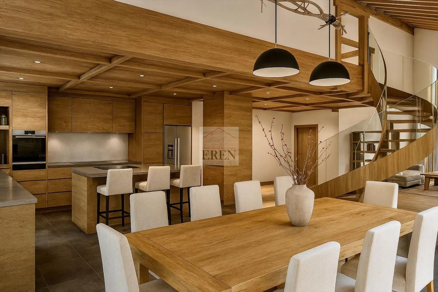 Magnificent duplex penthouse apartment with 5 rooms and southwest terrace in the center of Crans-Montana - Photo 3 of 13