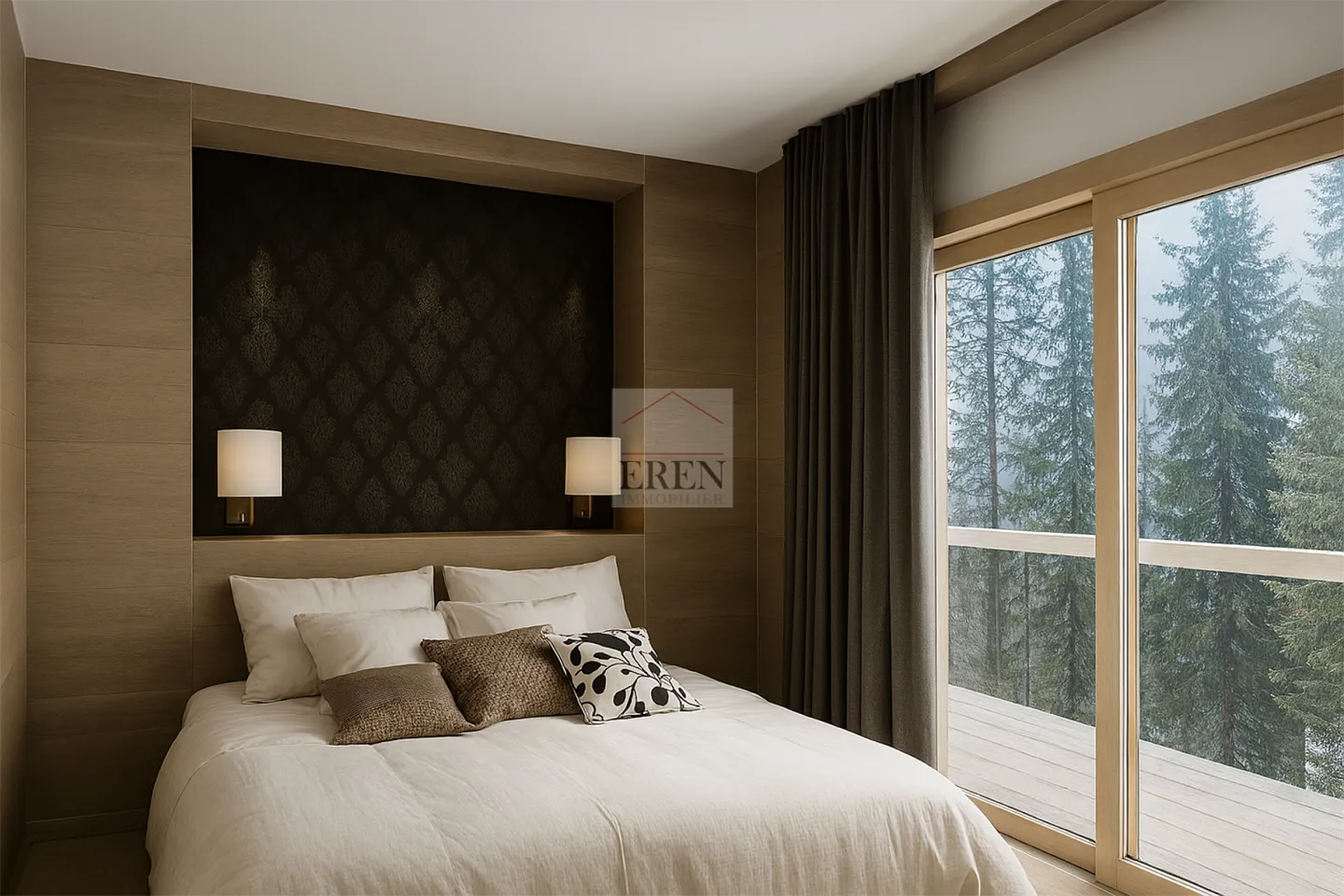 Magnificent duplex penthouse apartment with 5 rooms and southwest terrace in the center of Crans-Montana - Photo 5 of 13