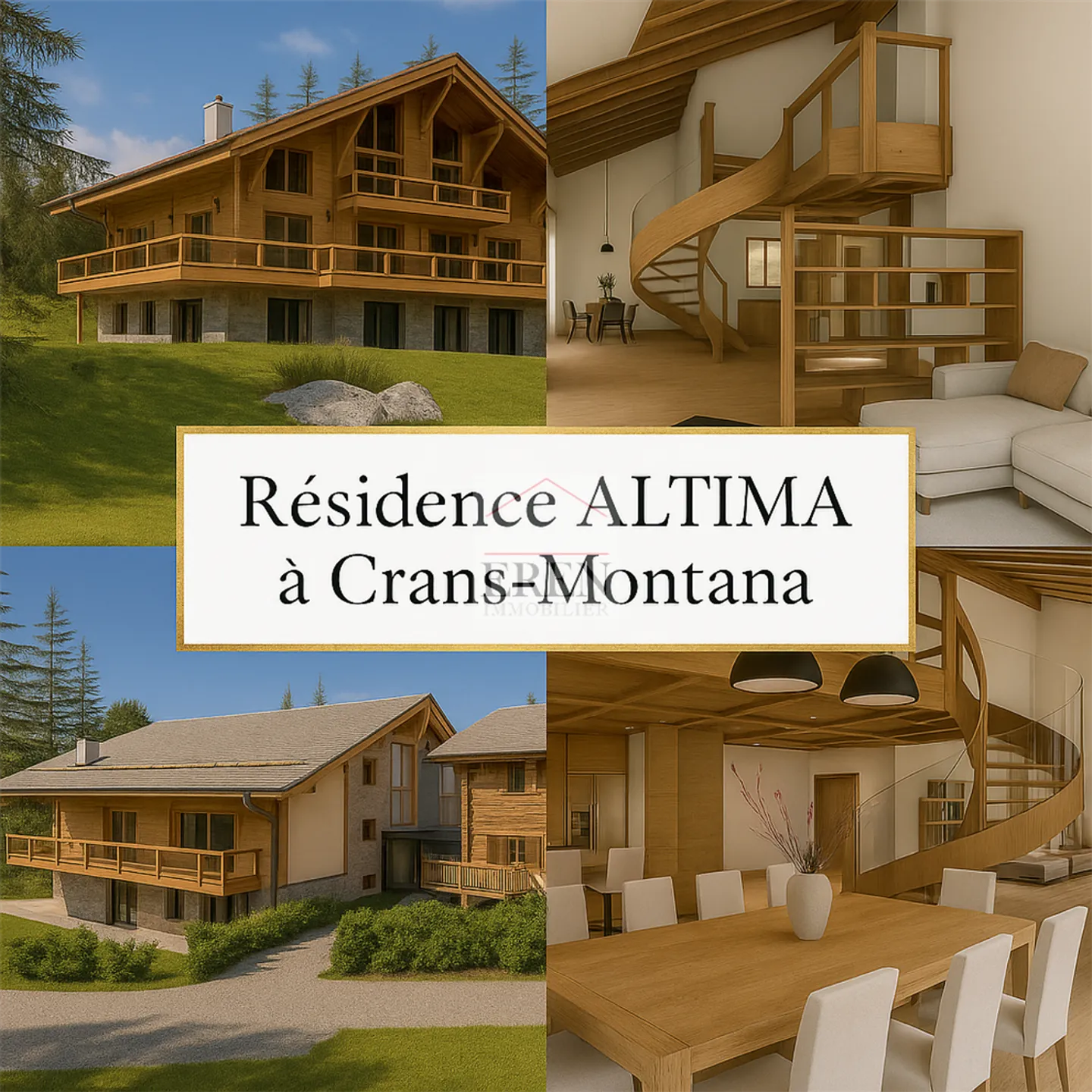 Magnificent duplex penthouse apartment with 5 rooms and southwest terrace in the center of Crans-Montana - Photo 1 of 13