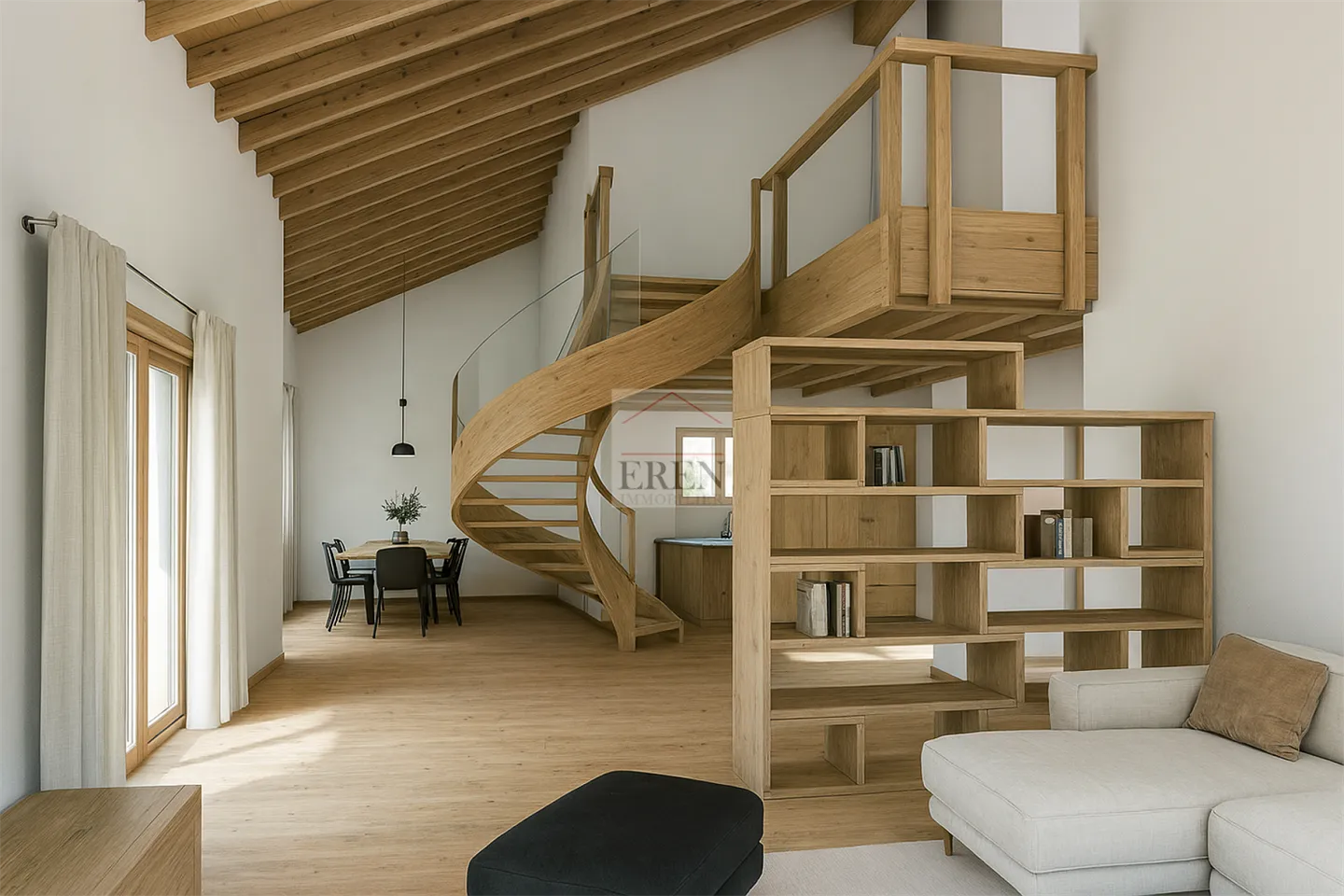 Magnificent duplex penthouse apartment with 5 rooms and southwest terrace in the center of Crans-Montana - Photo 2 of 13