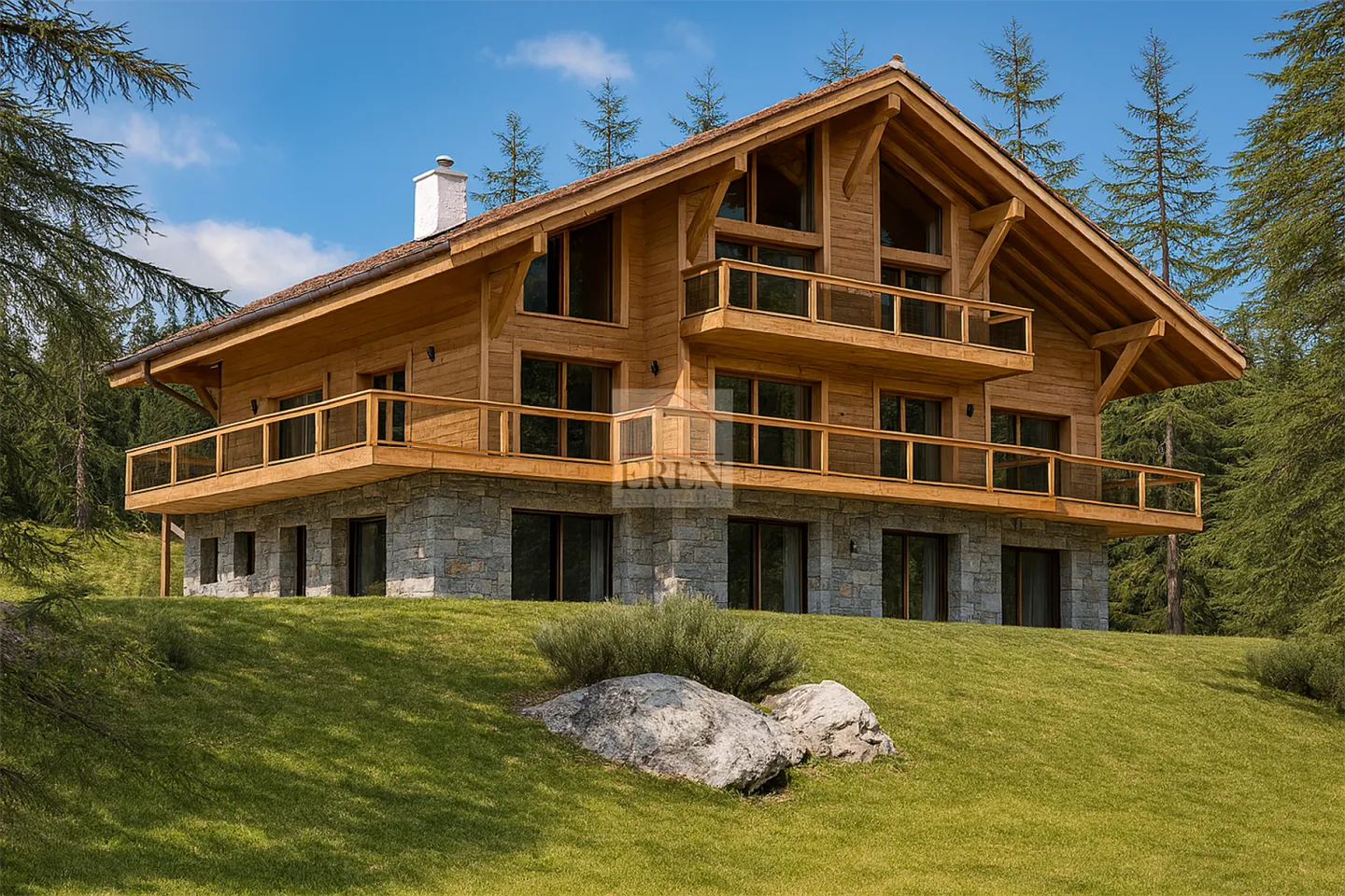 Magnificent duplex penthouse apartment with 5 rooms and southwest terrace in the center of Crans-Montana - Photo 7 of 13