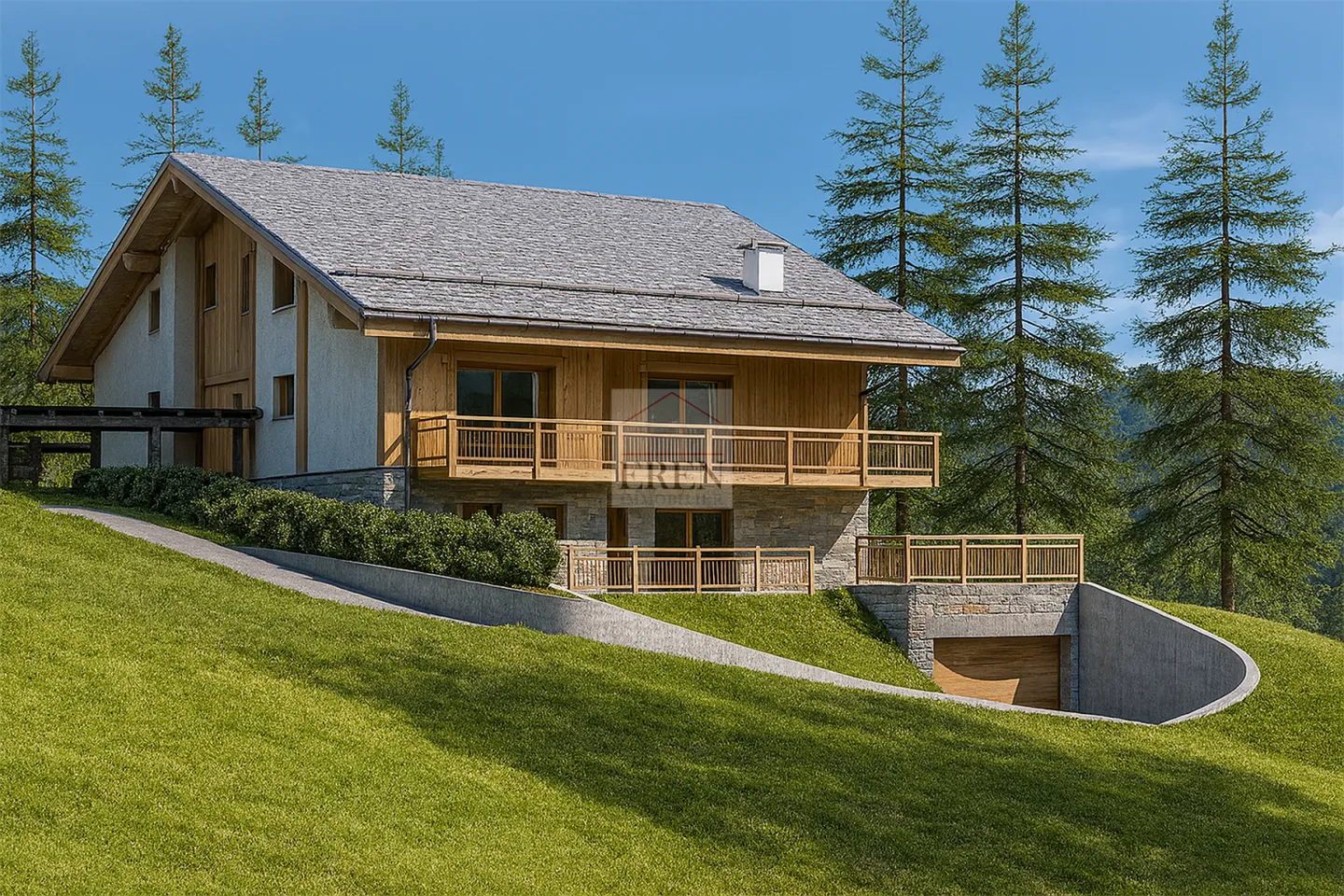 Magnificent duplex penthouse apartment with 5 rooms and southwest terrace in the center of Crans-Montana - Photo 8 of 13