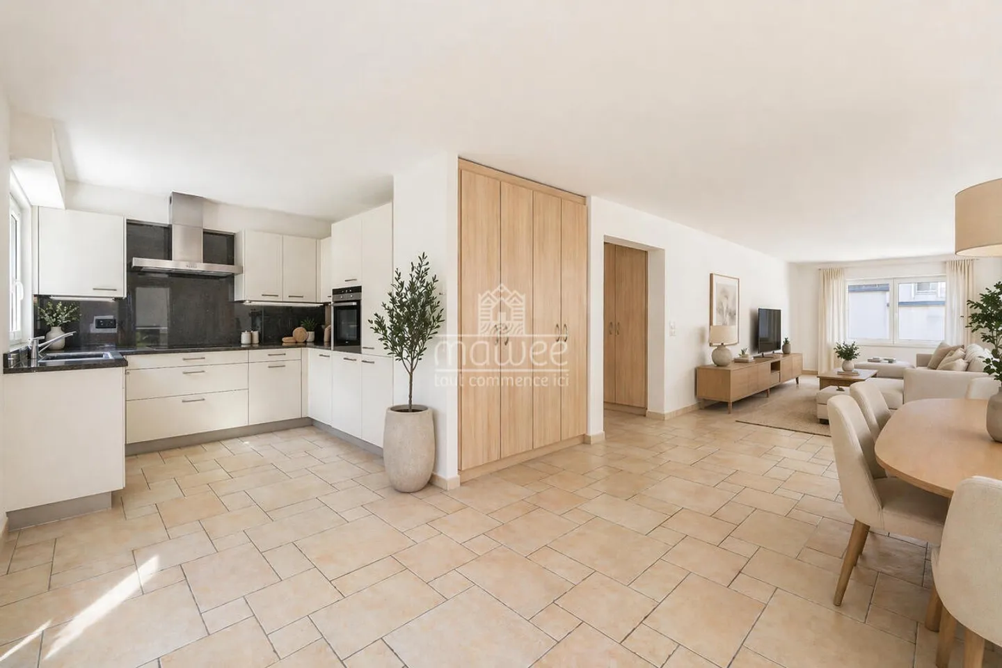 Renovierte Wohnung im Jahr 2026 mit großer Terrasse in einem kleinen Gebäude - Foto 5 von 17