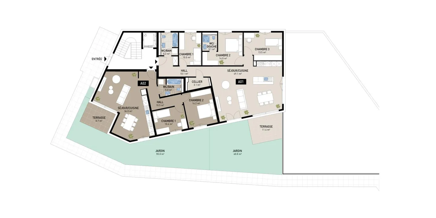 Modern Apartment in Attalens - Photo 5 of 9