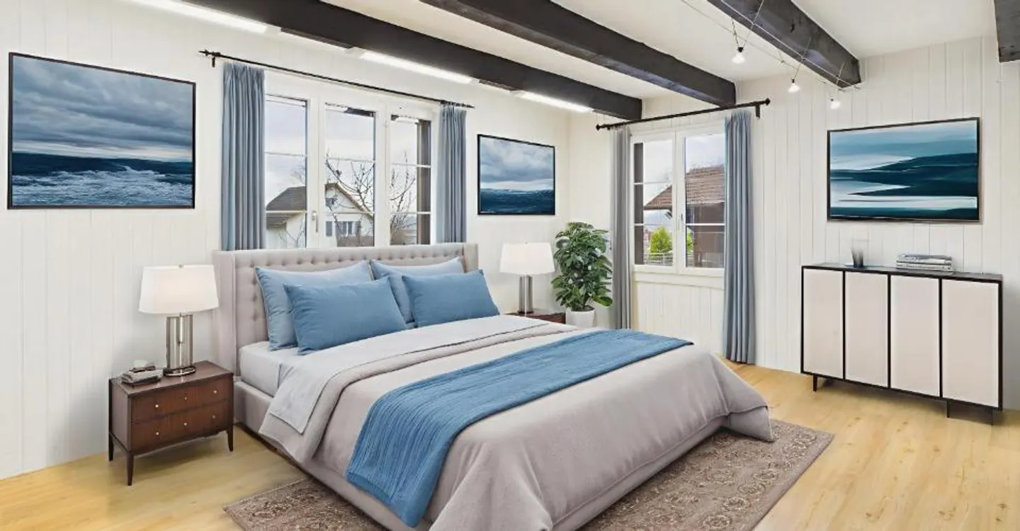 Historisches 8.5-Zimmer-Bauernhaus mit Charme, Pferdestall und grossem Garten in Attiswil - Foto 9 von 13