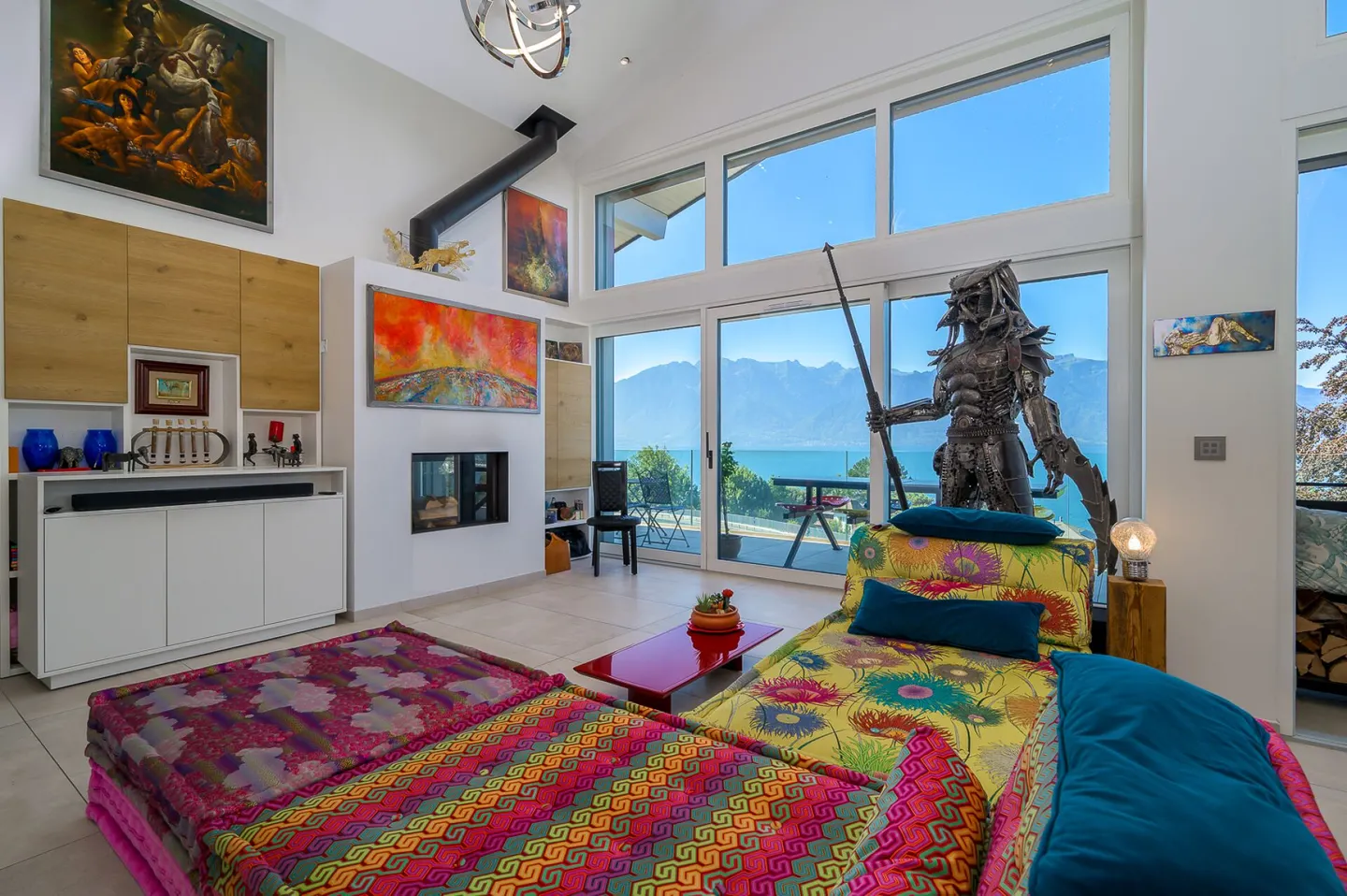 Attique contemporain avec vue lac - Photo 7 sur 13