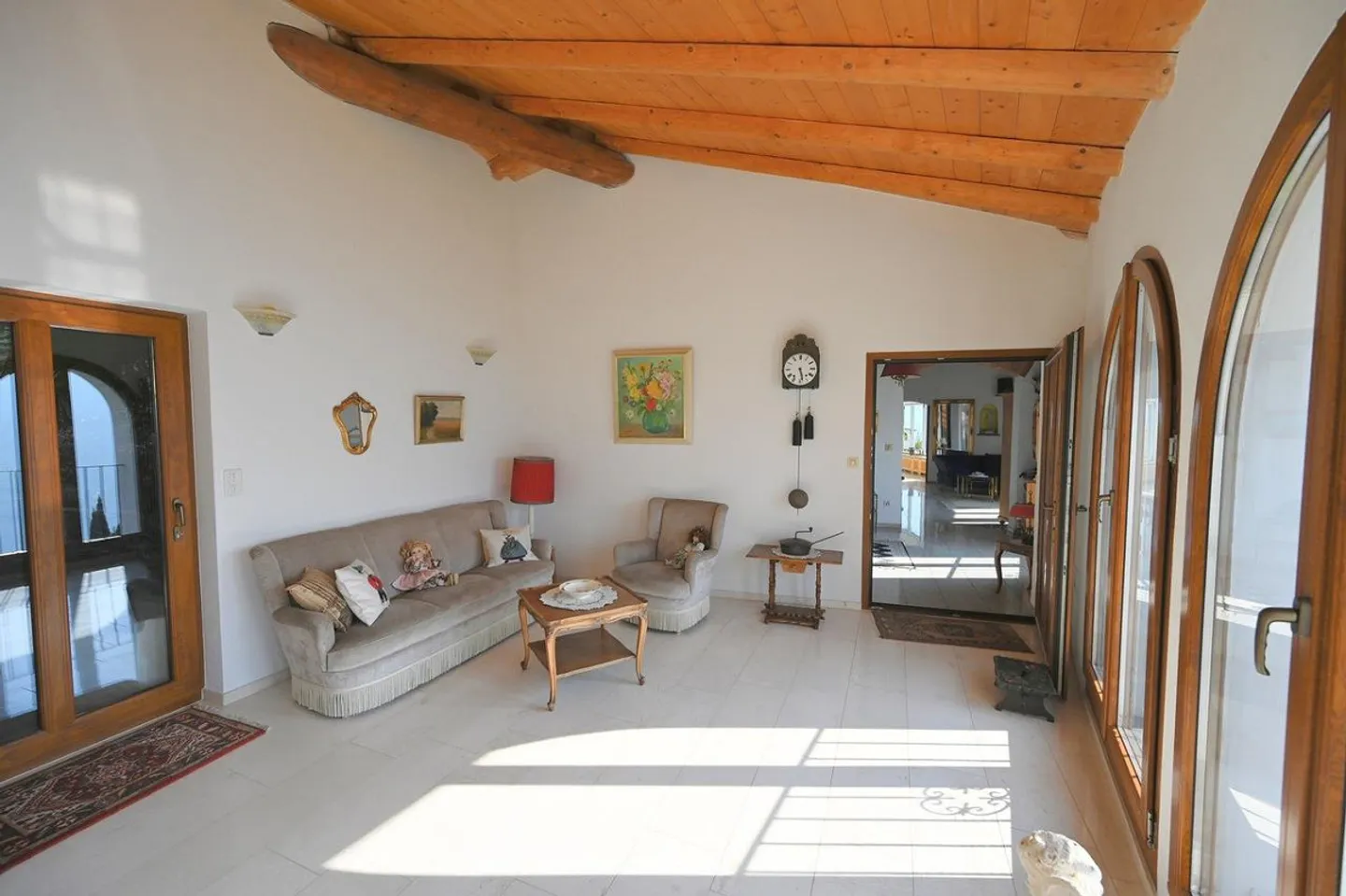 2 Ville Gemelle in Stile Rustico con Magnifica Vista Lago di Lugano - Foto 9 di 25