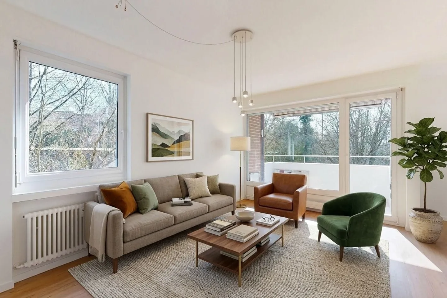 Vollständig renovierte Wohnung mit Balkon - Foto 2 von 6