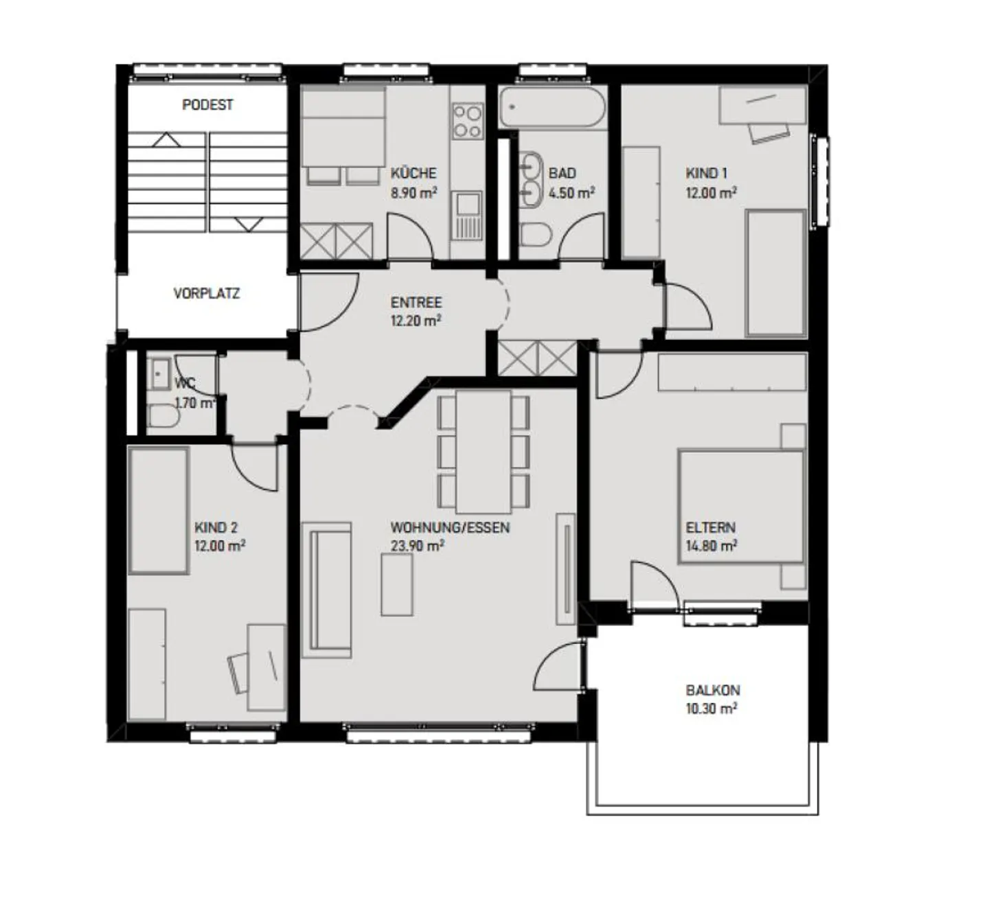 Charmant appartement 4.5 pièces - Photo 9 sur 11