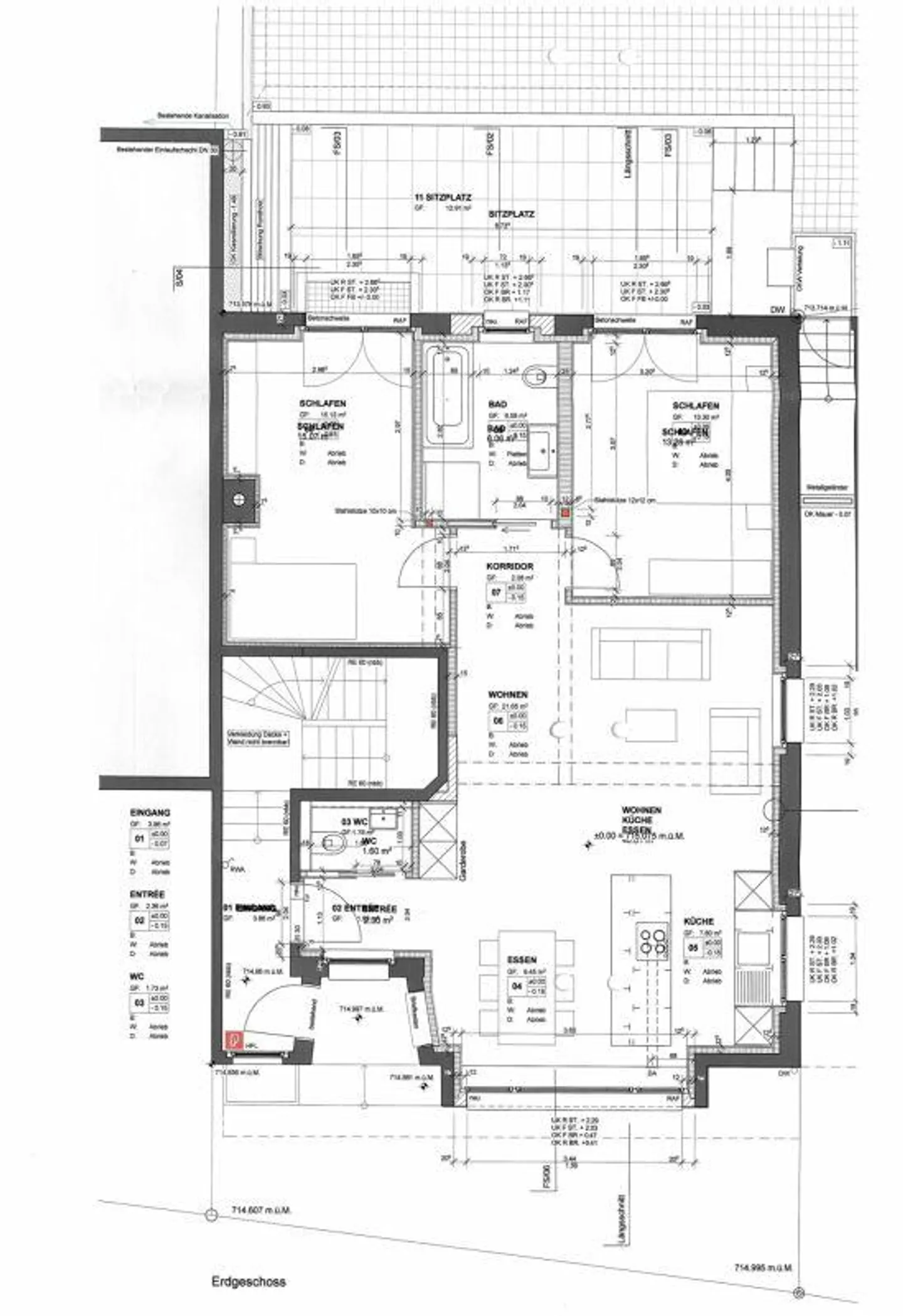 Moderne 3.5-Zimmer-Wohnung mit Sitzplatz - Foto 5 von 6