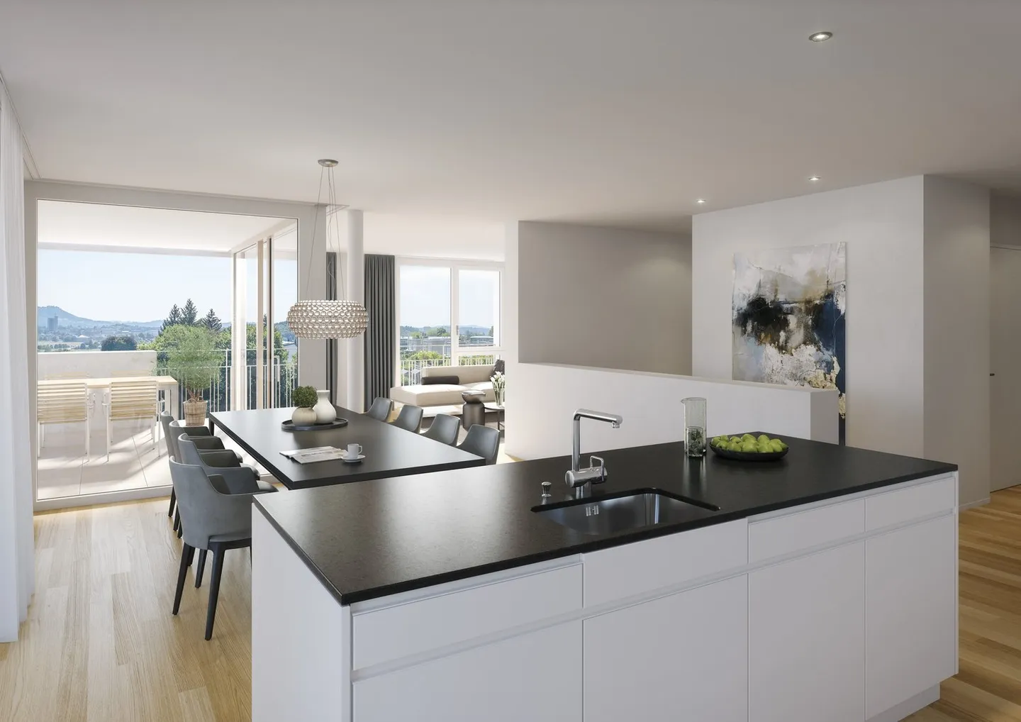 Attico di 4 ½ stanze con grande terrazza solare nell'area di Flugbrunnen a Bolligen - Foto 2 di 4