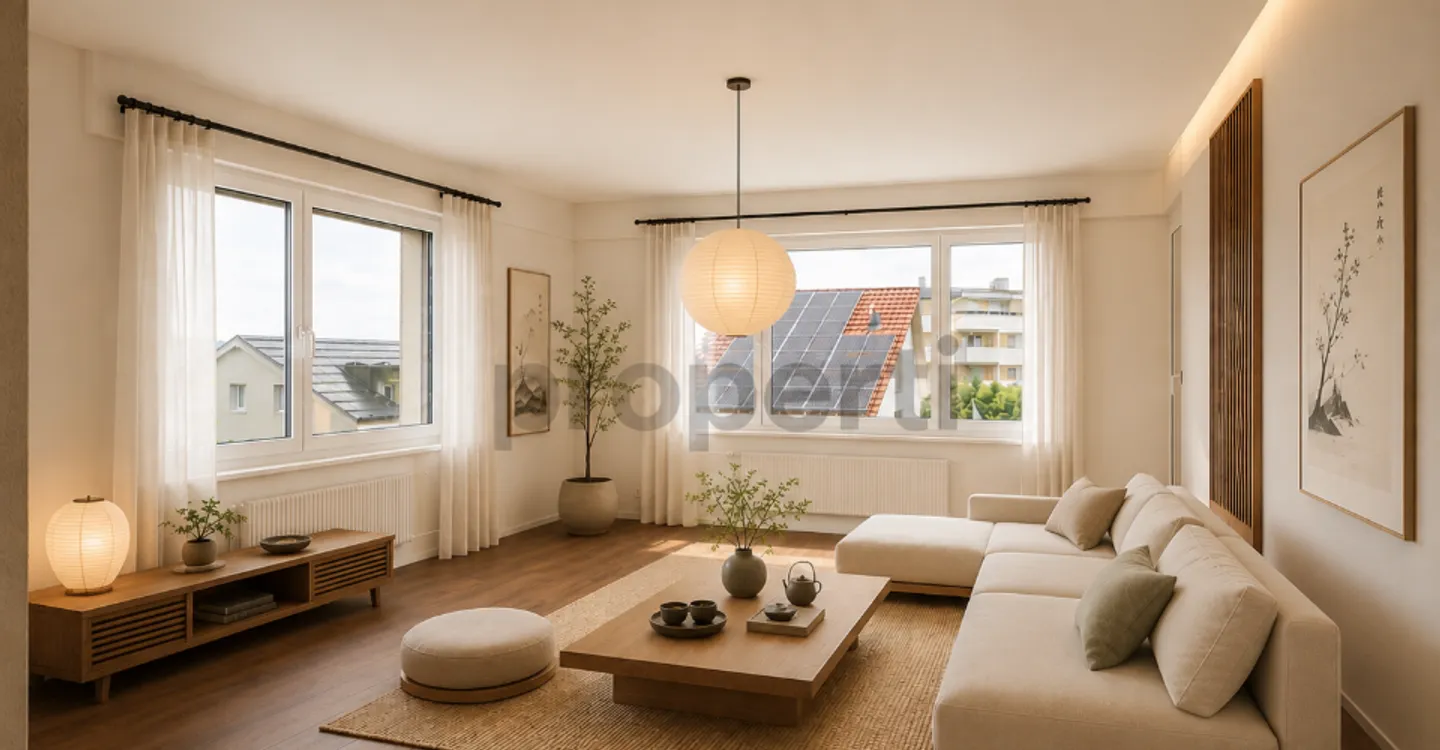 Einmalige Chance mit Seesicht: 4.5-Zimmer-Wohnung mit Potenzial in Nottwil - Photo 2 of 12