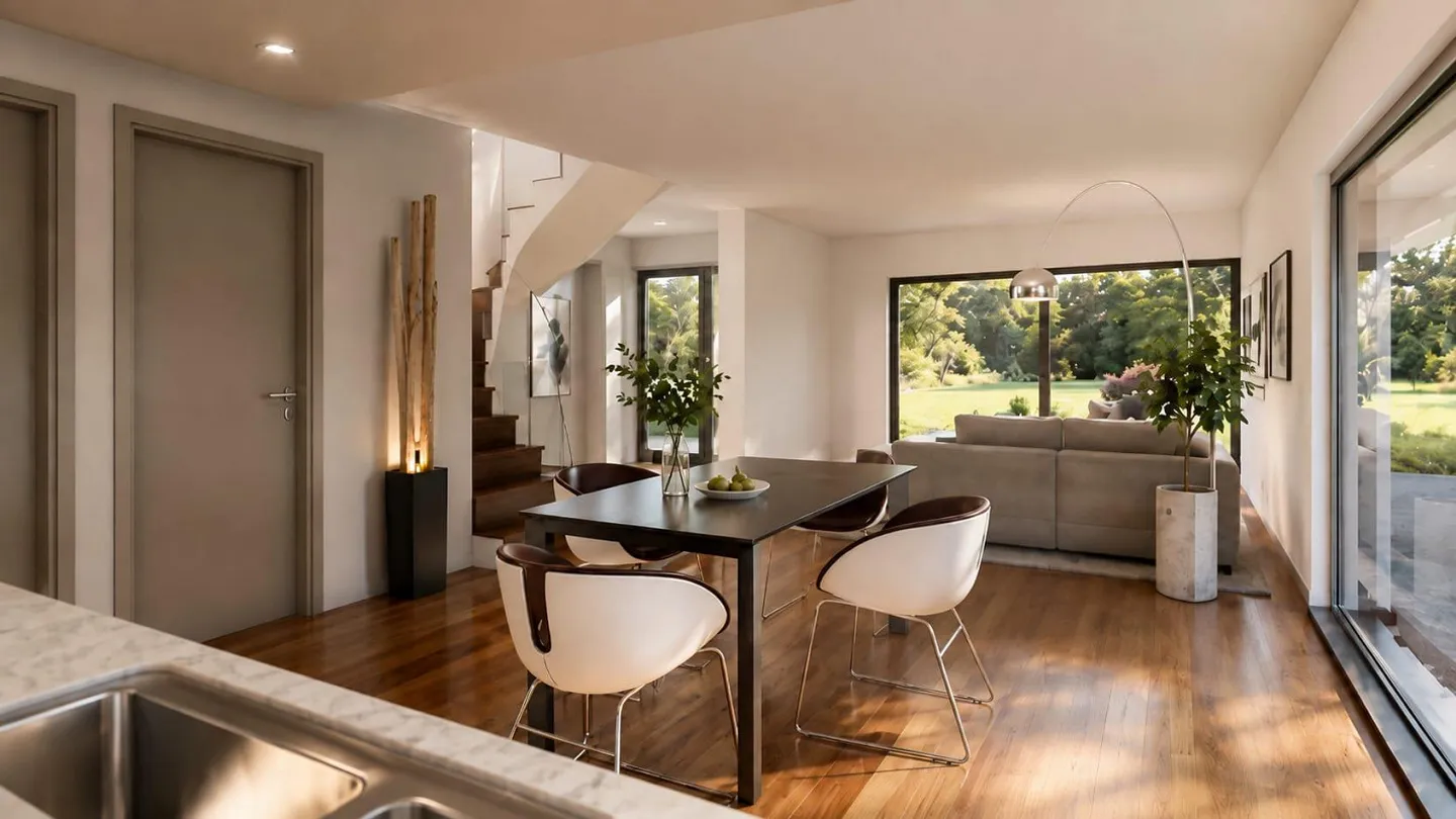 Casa a Schiera d'angolo 5.5 locali con giardino a Brè sopra Lugano - Foto 6 di 10