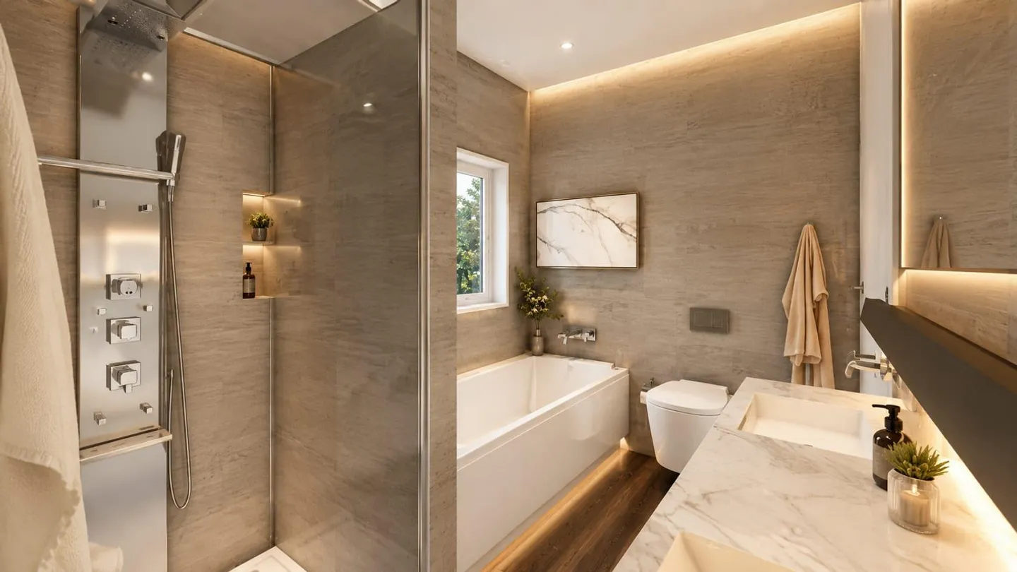 Casa a Schiera d'angolo 5.5 locali con giardino a Brè sopra Lugano - Foto 9 di 10