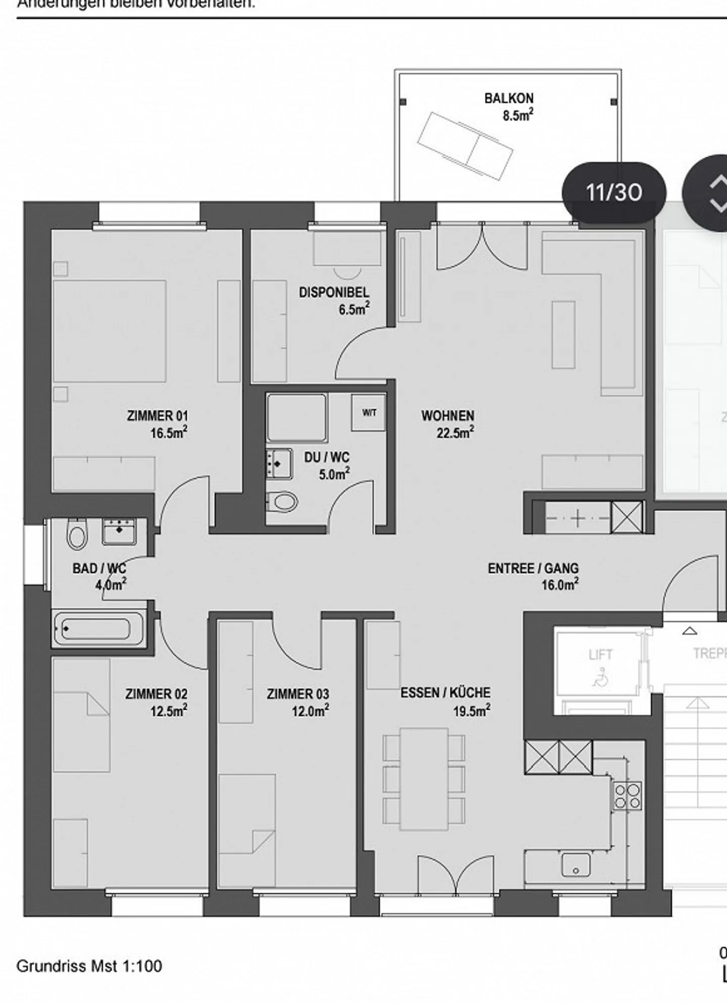 Grosszügige 4.5 Zimmerwohnung - Foto 14 von 14