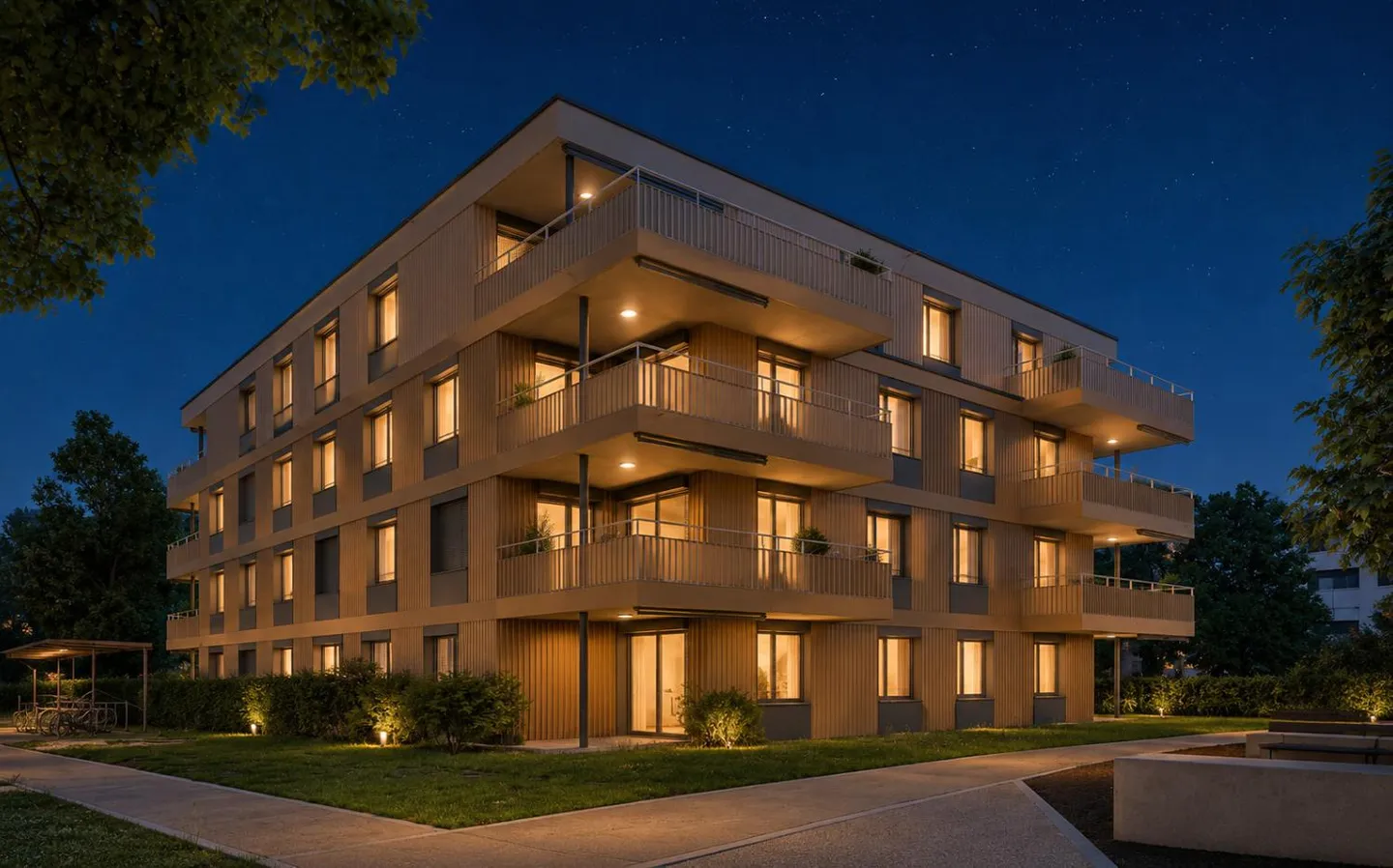 Moderne Wohnungen in Courgevaux - Foto 1 von 11