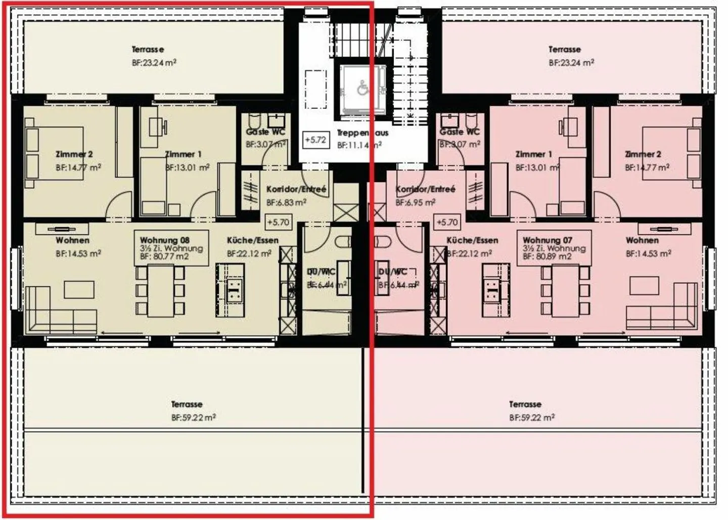 Multi-family house Unterheiligkreuz - Apt. No. 8 - Attic - Photo 6 of 6