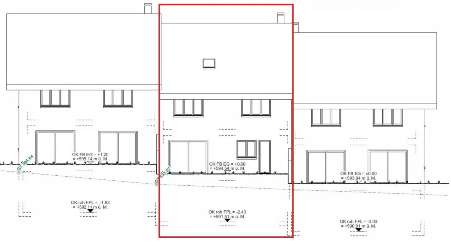 Zu verkaufen in 8362 Itaslen bei Balterswil, neues 5½ Zi.-EFH, an unverbaubarer Lage angrenzend an Landwirtschaftszone, mit Weitsicht auf Wiese ! - Foto 10 di 26