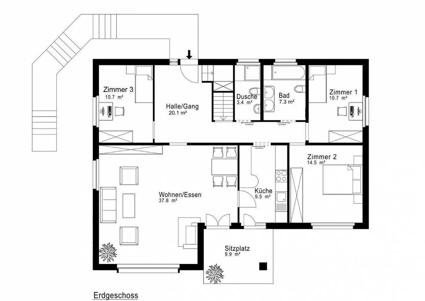 Detached 5½-room single-family house with charming garden & w... - Photo 14 of 15