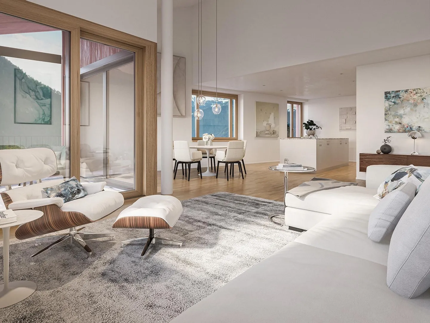 Beautiful 3.5-room apartment with a magnificent view location - Photo 4 of 7