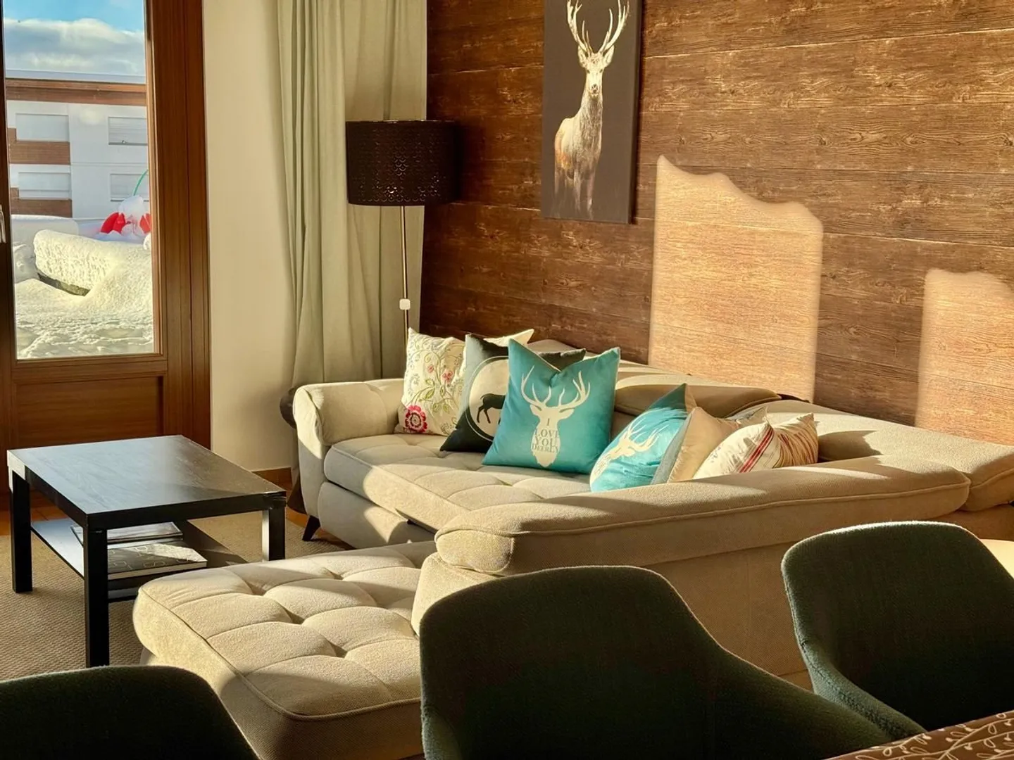 Appartement 2.5 en SI à deux pas du centre de Crans - lumineux avec belle vue et jardin - Photo 4 of 13