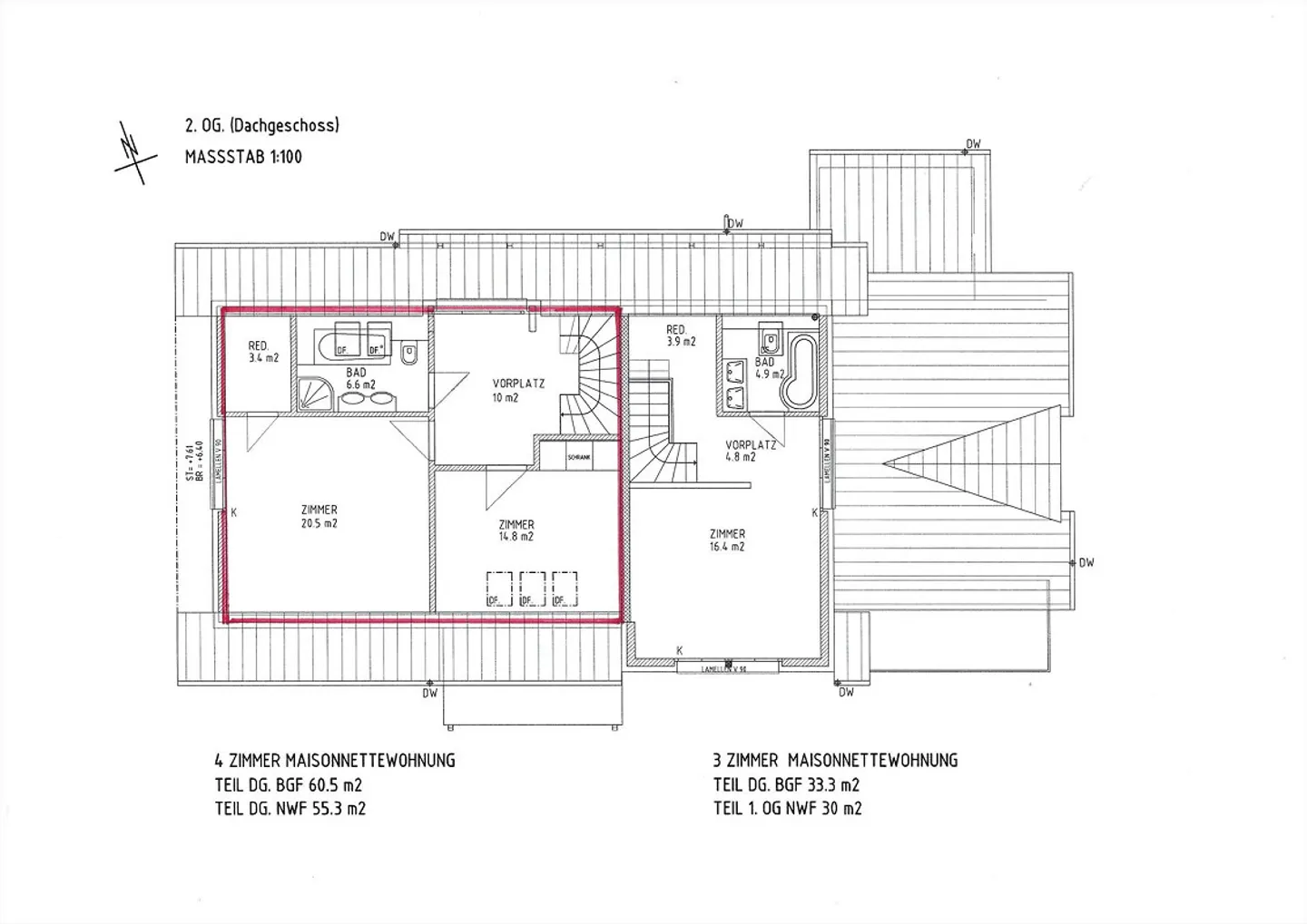 Stilvolle 4.0-Zimmer-Maisonette mit Galerie & Balkon - Photo 10 of 10