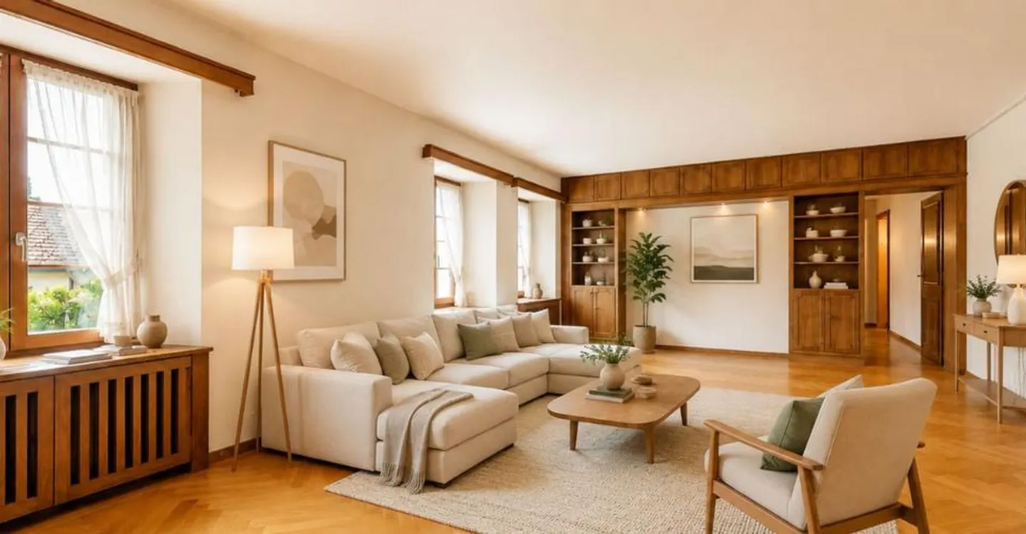 Authentische Charakterwohnung im Herzen von Sainte-Croix - Foto 2 von 12
