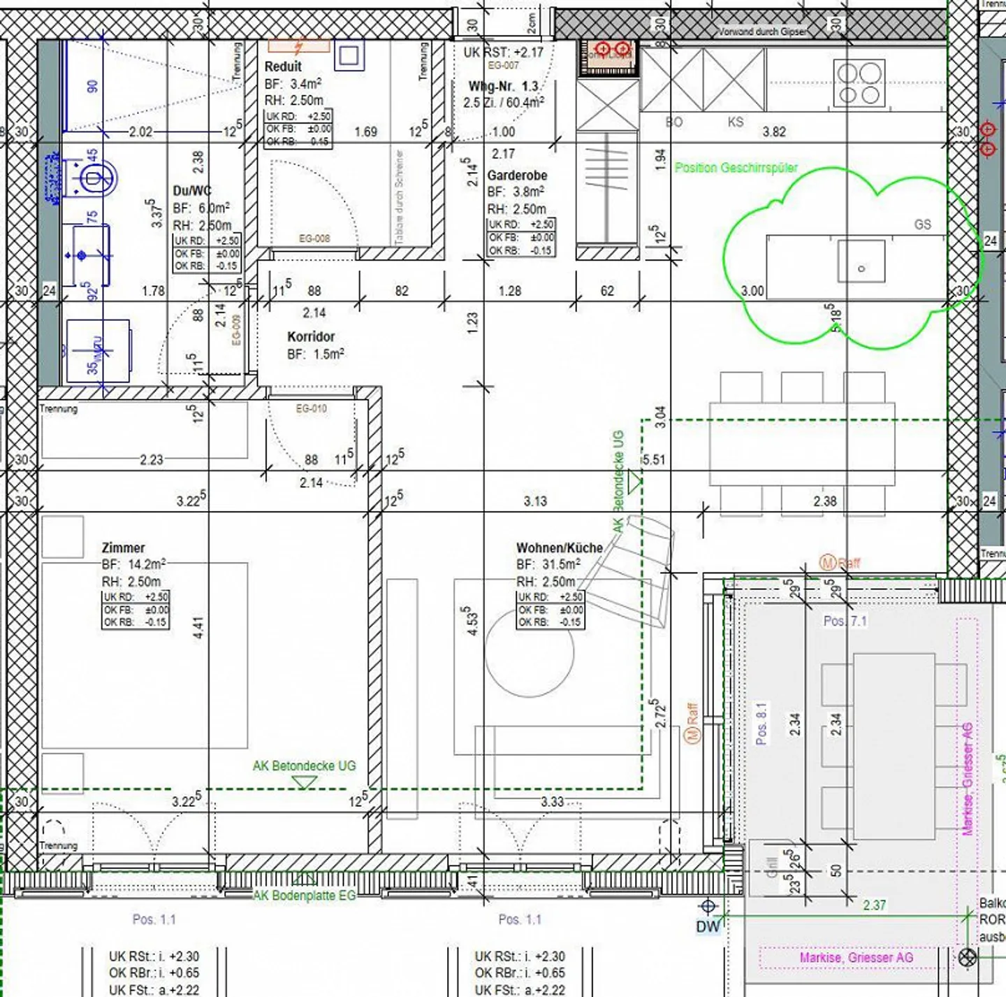 Appartement 2,5 pièces à Roggwil TG - Photo 10 sur 13