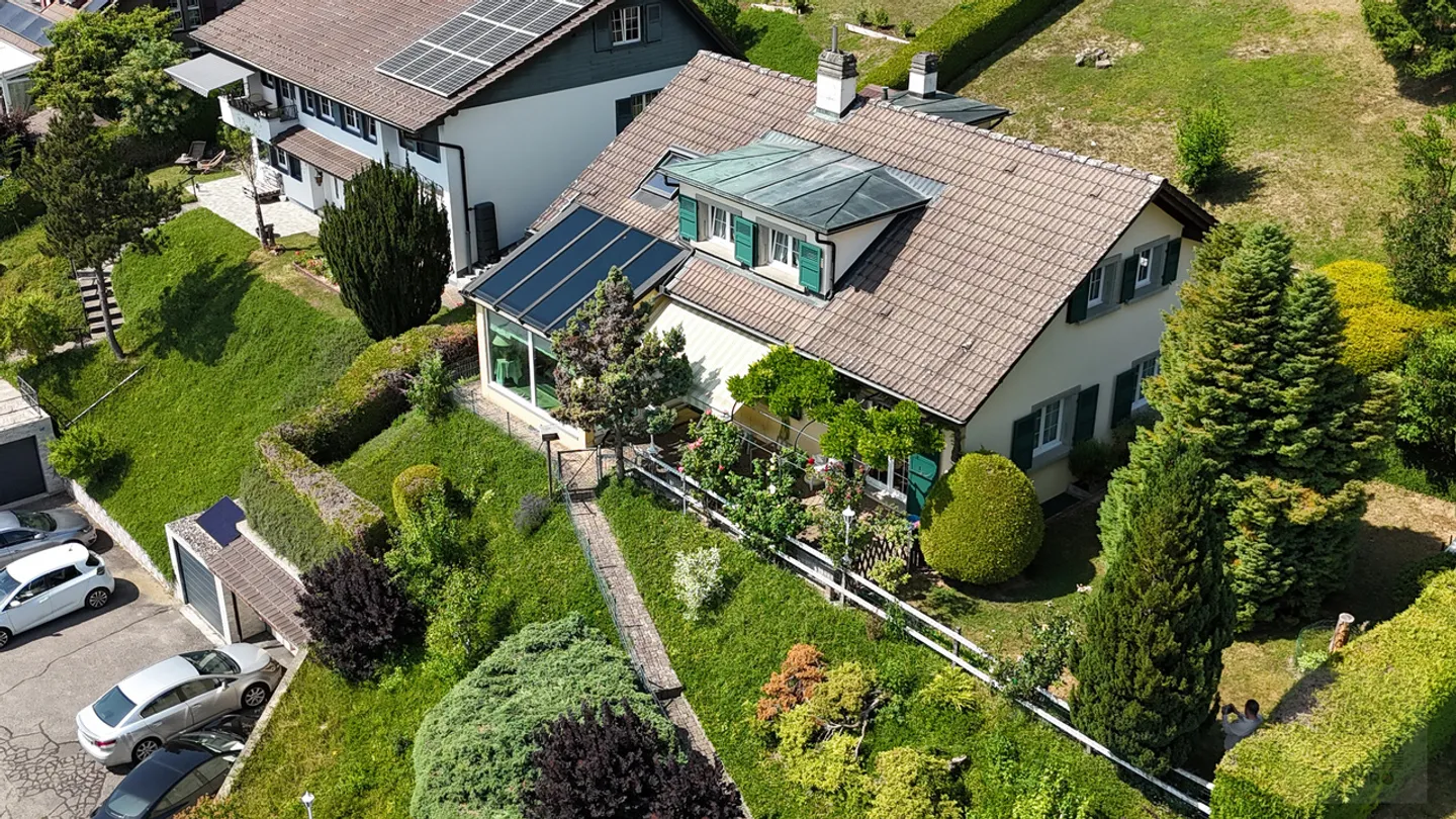 Einzelvilla 193 m² in Ursy - 6 Schlafzimmer, Grundstück 1'205 m², Blick auf die Alpen - Foto 3 von 6