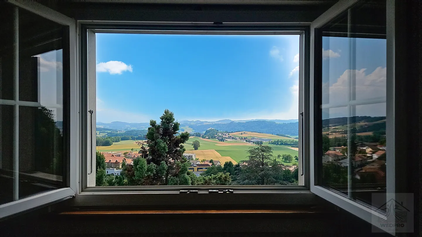 Einzelvilla 193 m² in Ursy - 6 Schlafzimmer, Grundstück 1'205 m², Blick auf die Alpen - Foto 6 von 6