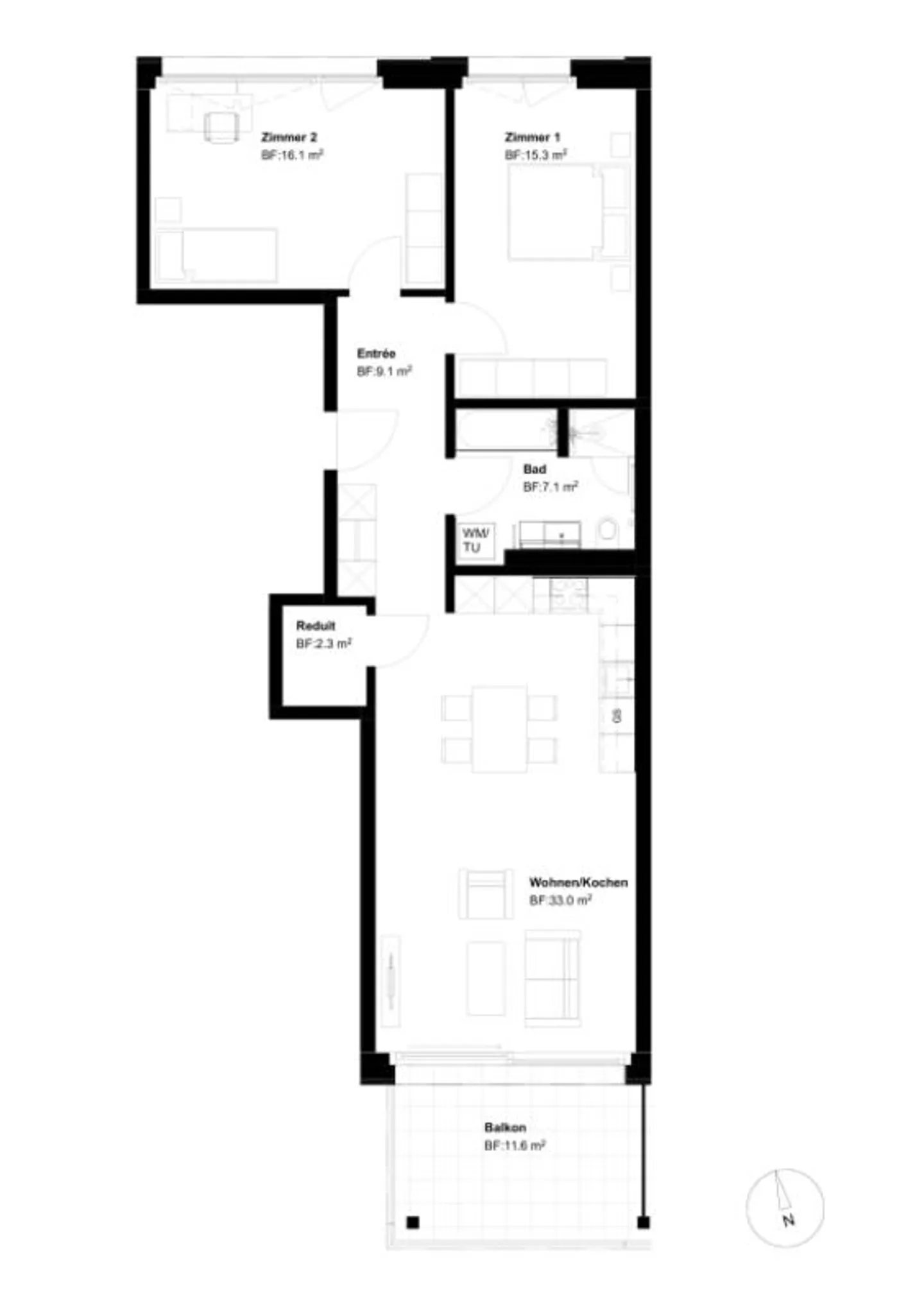 Appartement lumineux au bord du lac - Photo 10 sur 10