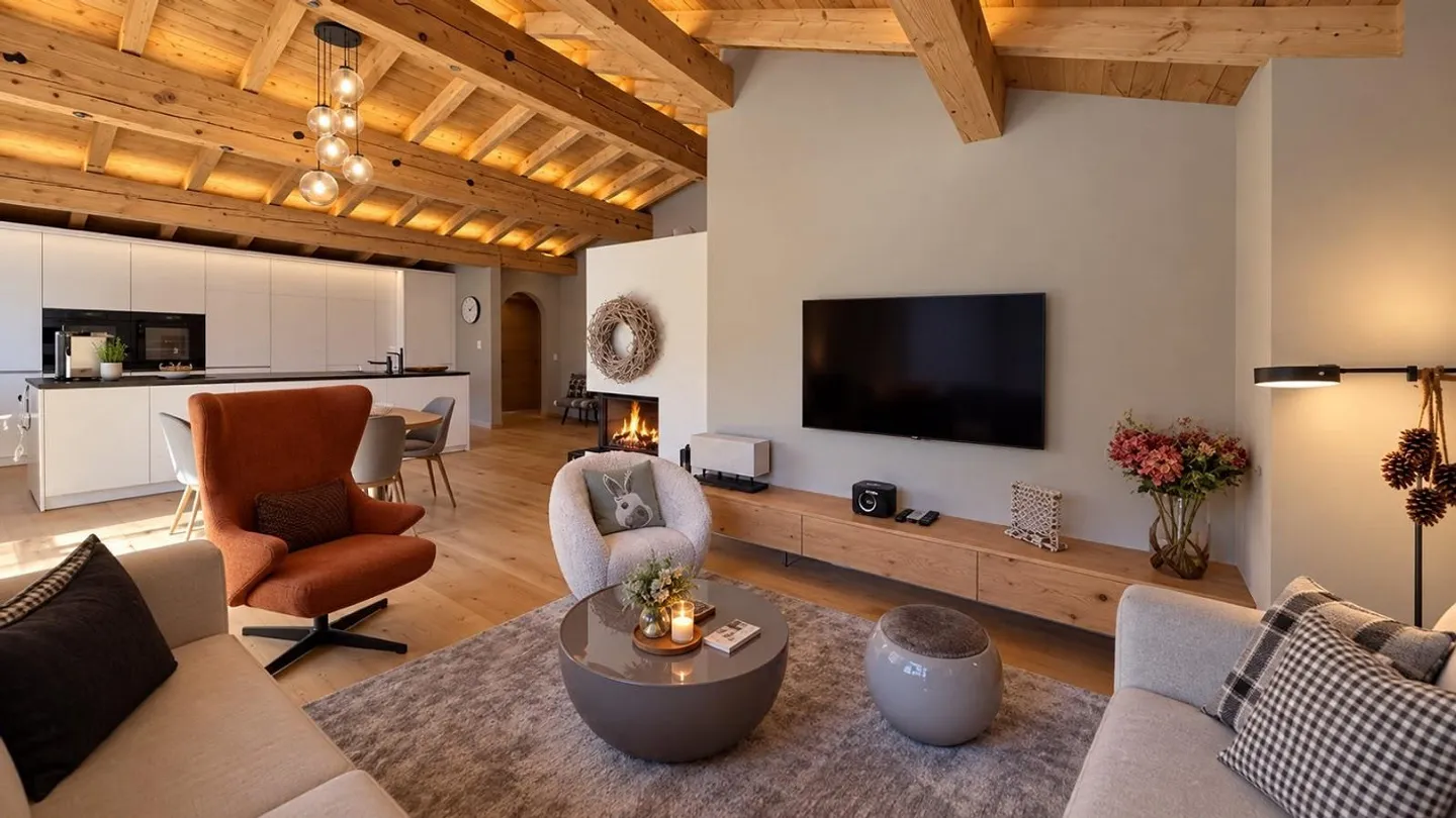 Stilvolles Penthouse in Klosters - Foto 4 von 15
