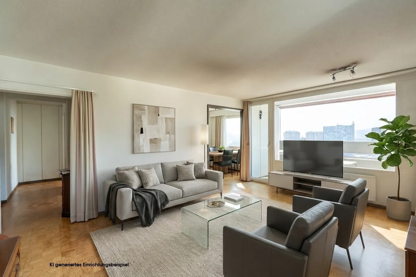 Zentrale 3.5-Zimmer-Wohnung mit Weitsicht - Photo 1 of 15