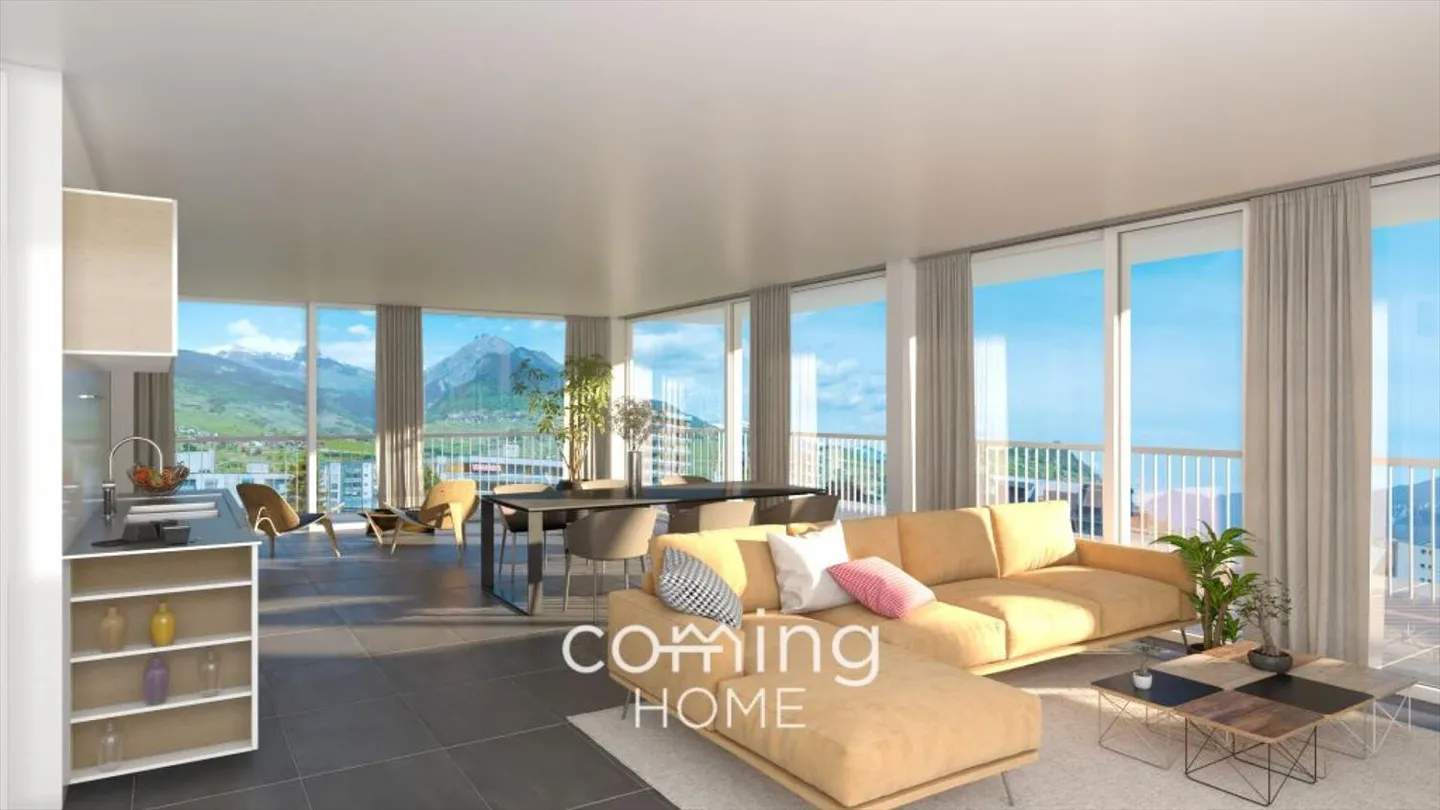 Esclusivo appartamento attico di 4,5 locali con terrazza sul tetto e vista panoramica - Foto 1 di 8